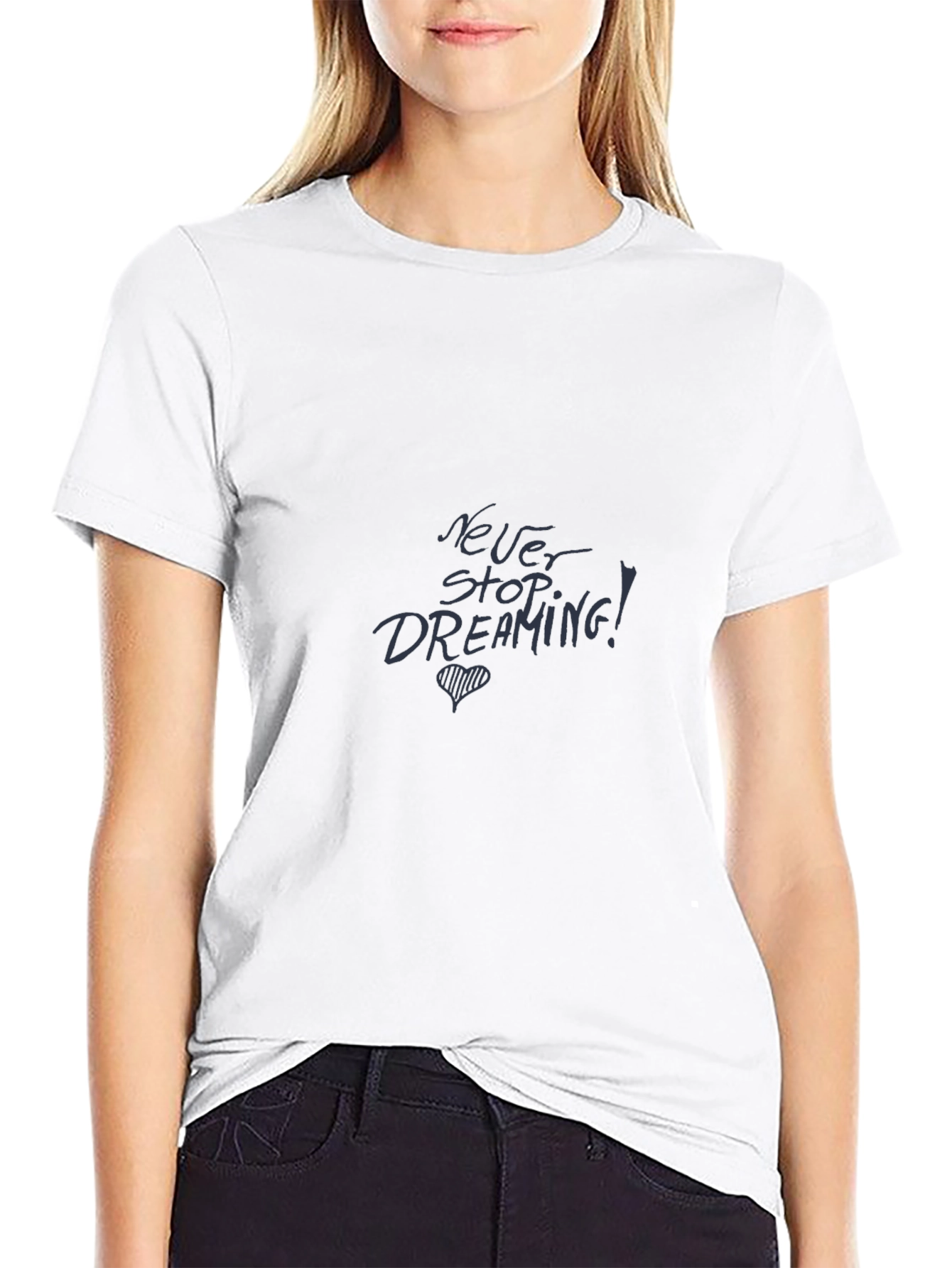 Never Stop Dreaming Black T-Shirt