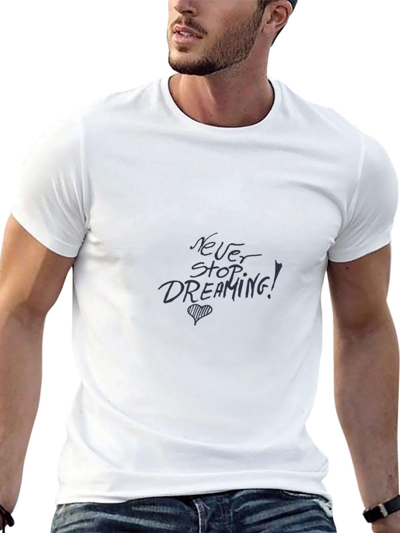 Never Stop Dreaming Black T-Shirt