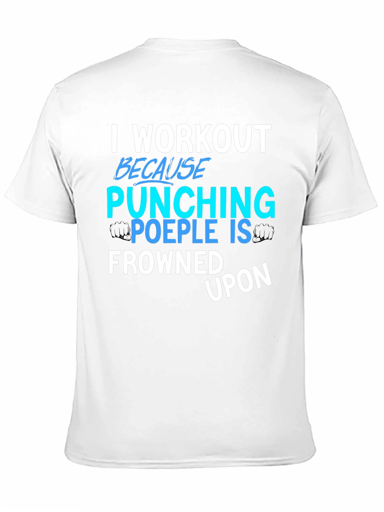 Workout Punching People Graphic Tee