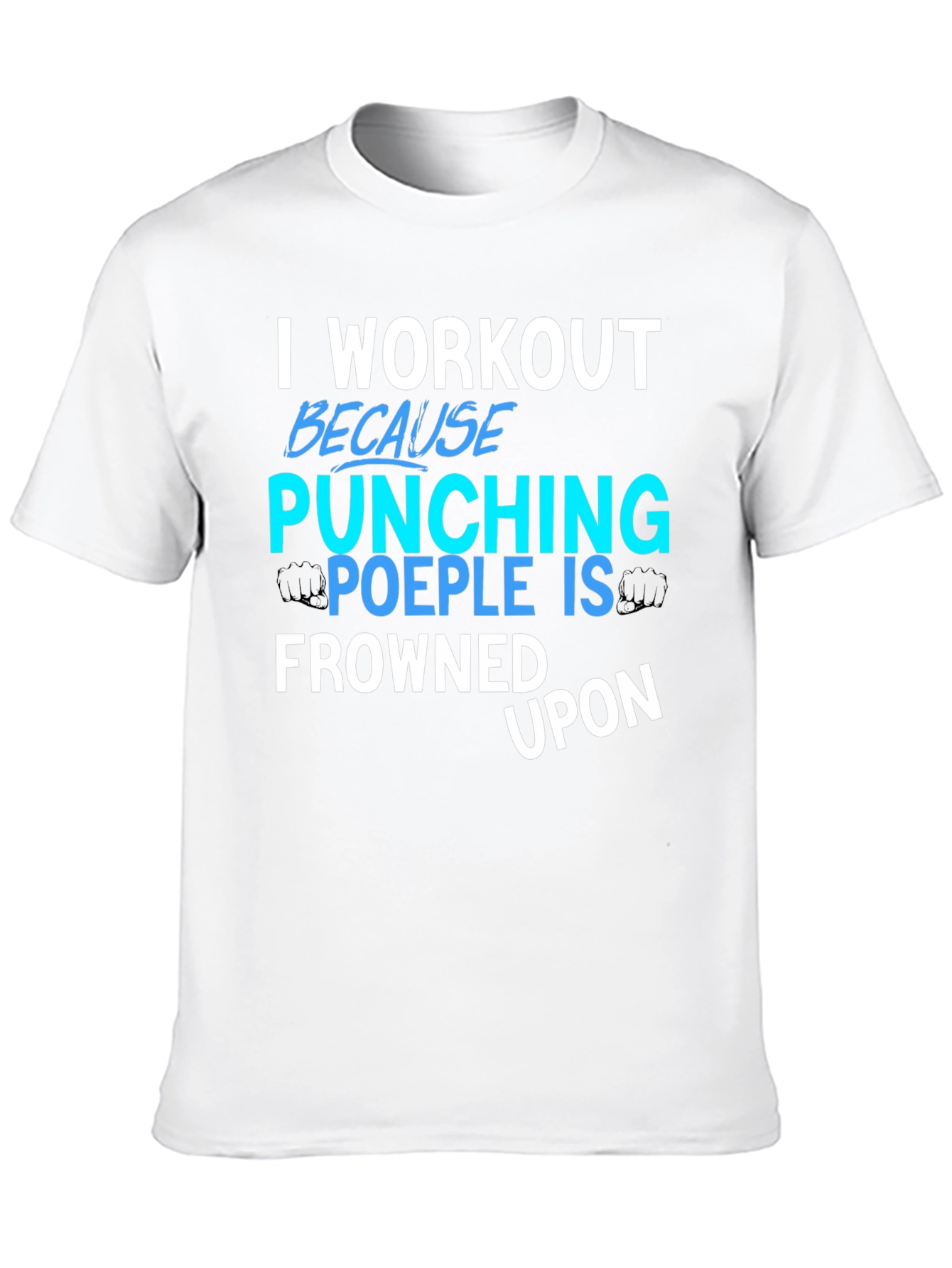 Workout Punching People Graphic Tee