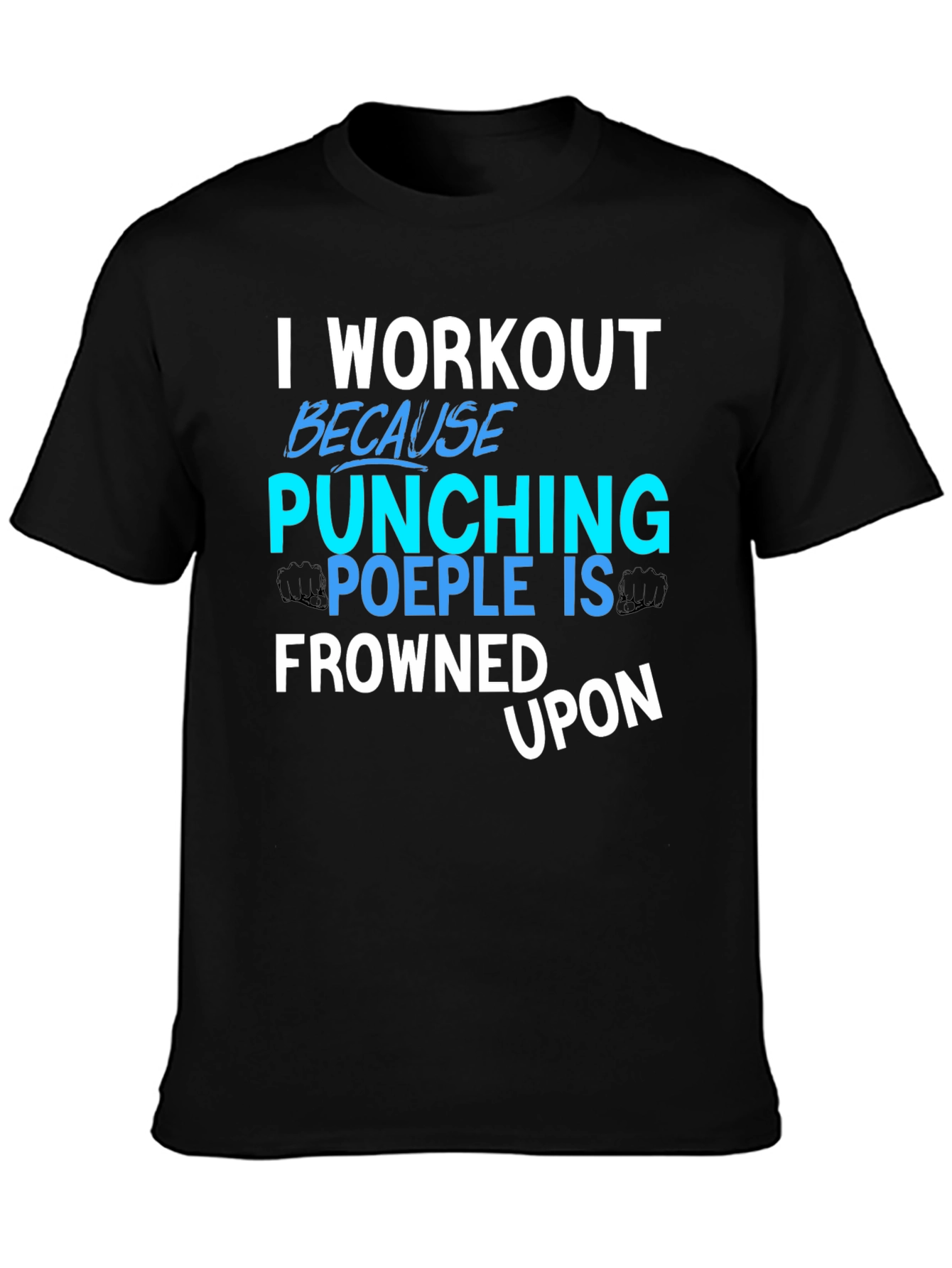 Workout Punching People Graphic Tee