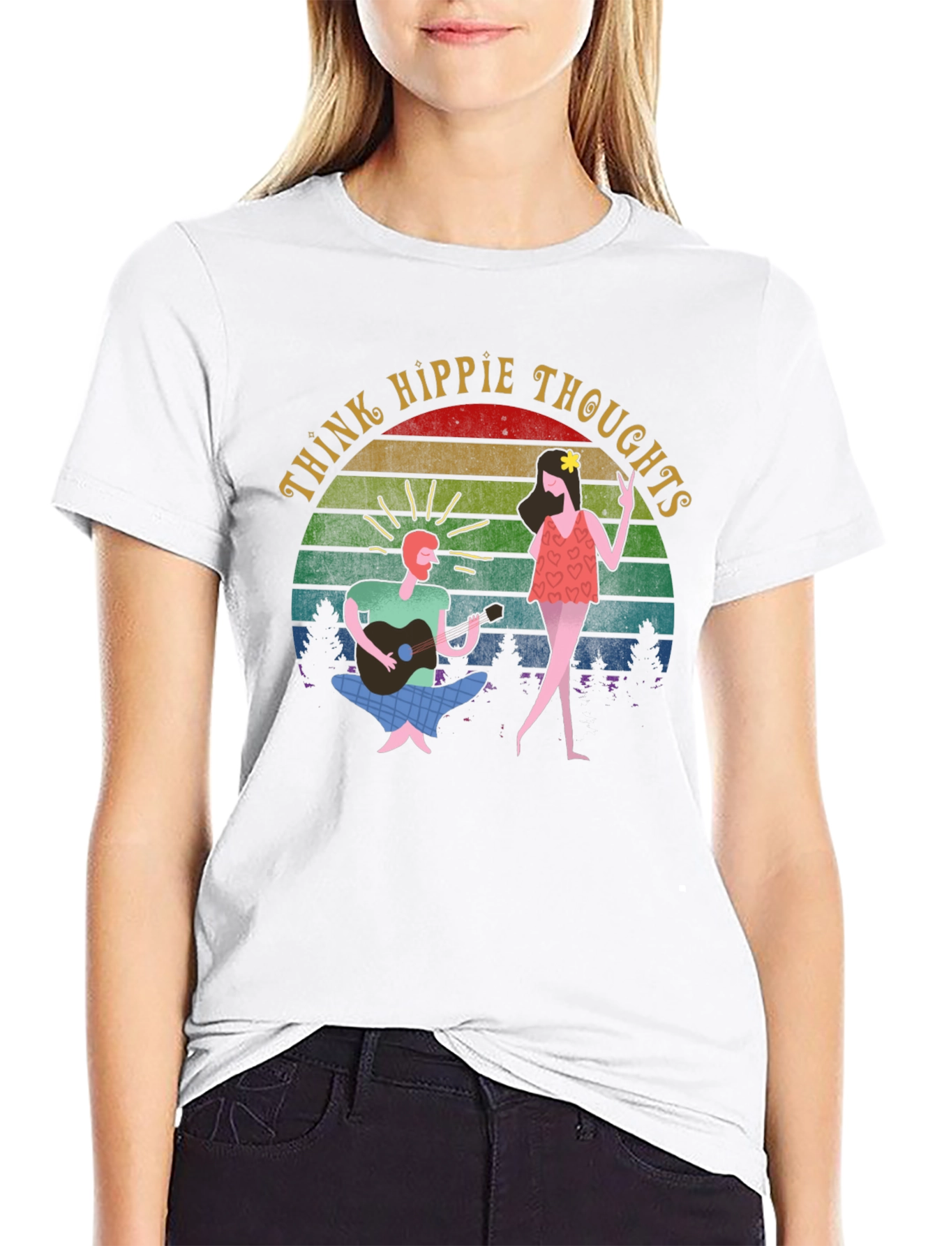 Think Hippie Thoughts Graphic T-Shirt