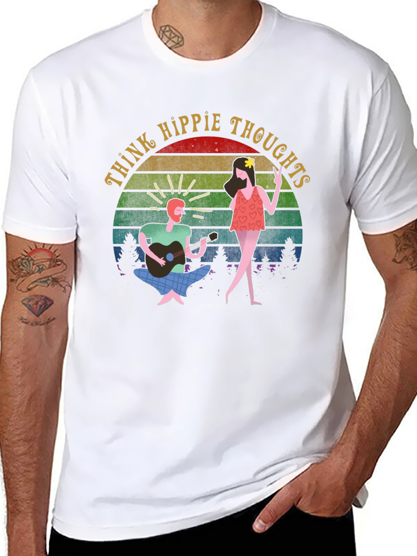 Think Hippie Thoughts Graphic T-Shirt