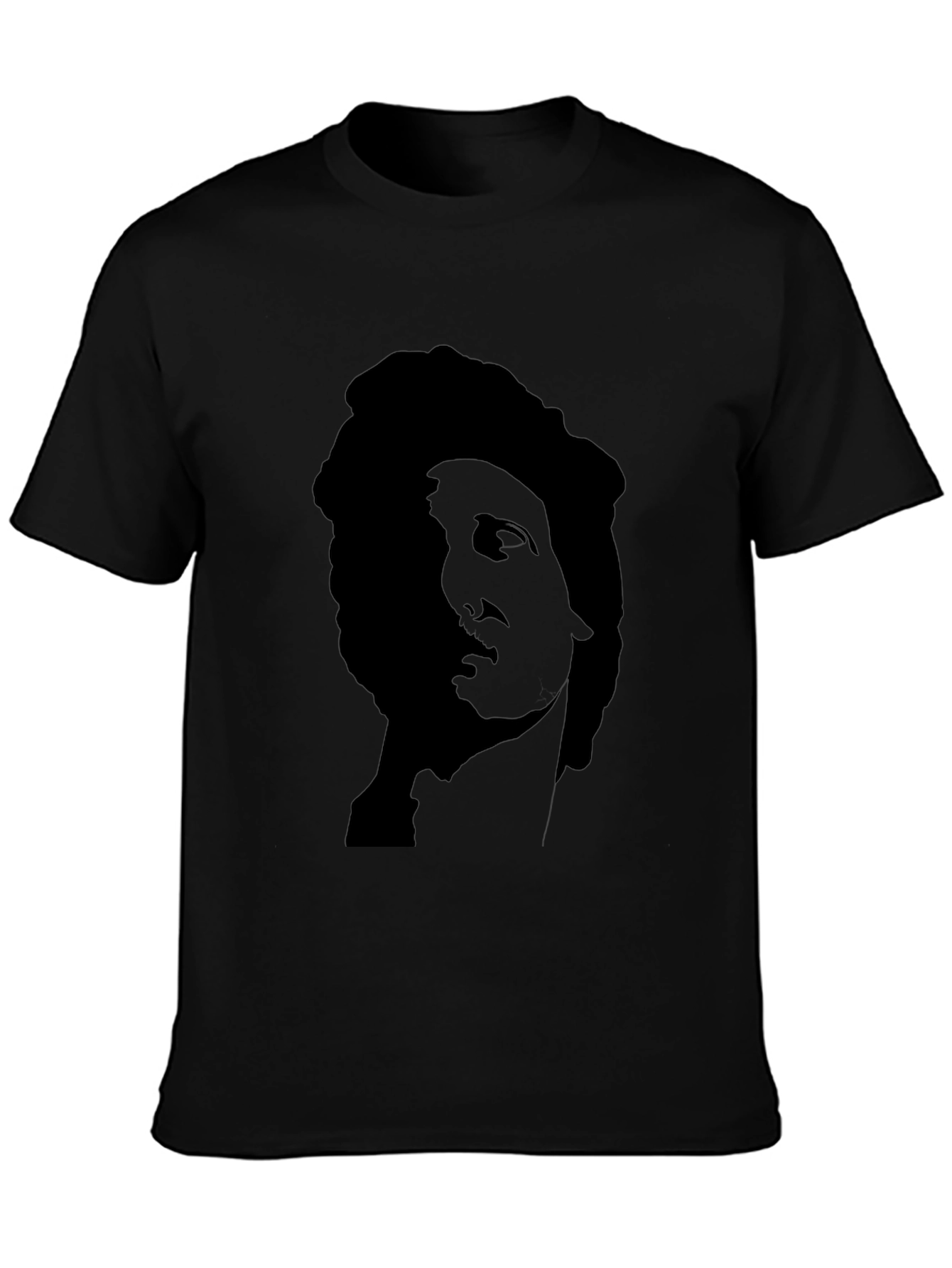 Statue Graphic Black T-Shirt - Classic Art Tee