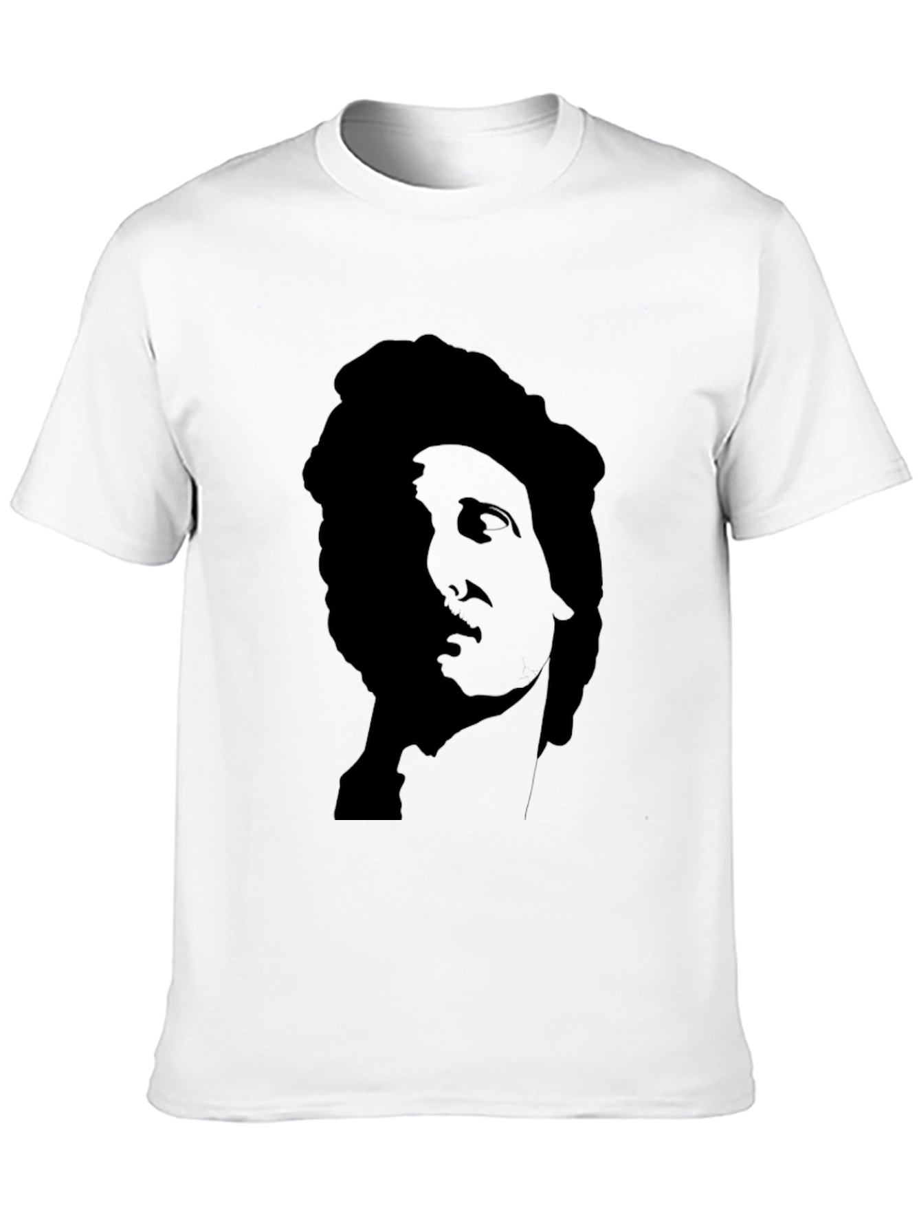 Statue Graphic Black T-Shirt - Classic Art Tee