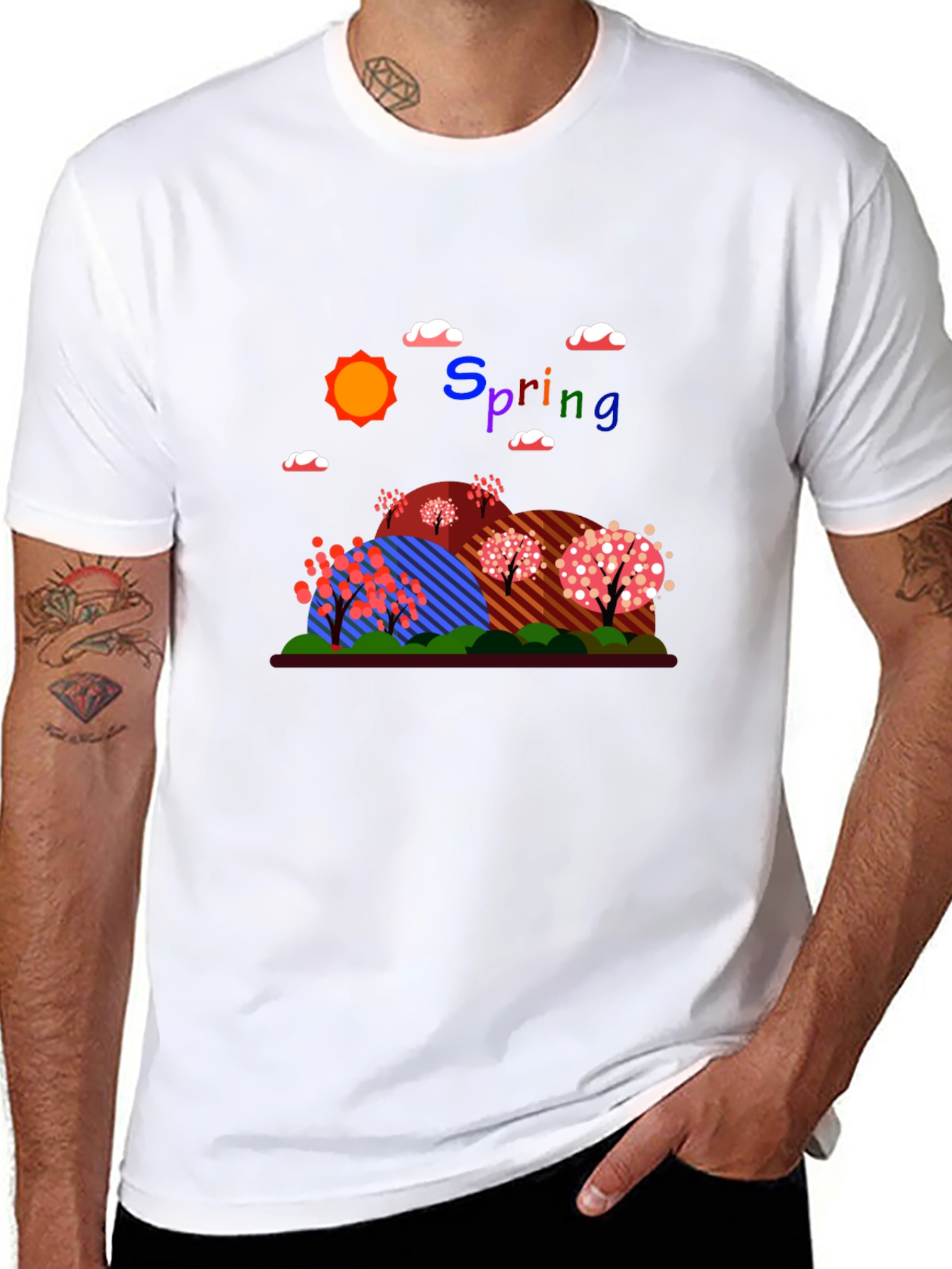 Spring Landscape Graphic Tee - Unisex