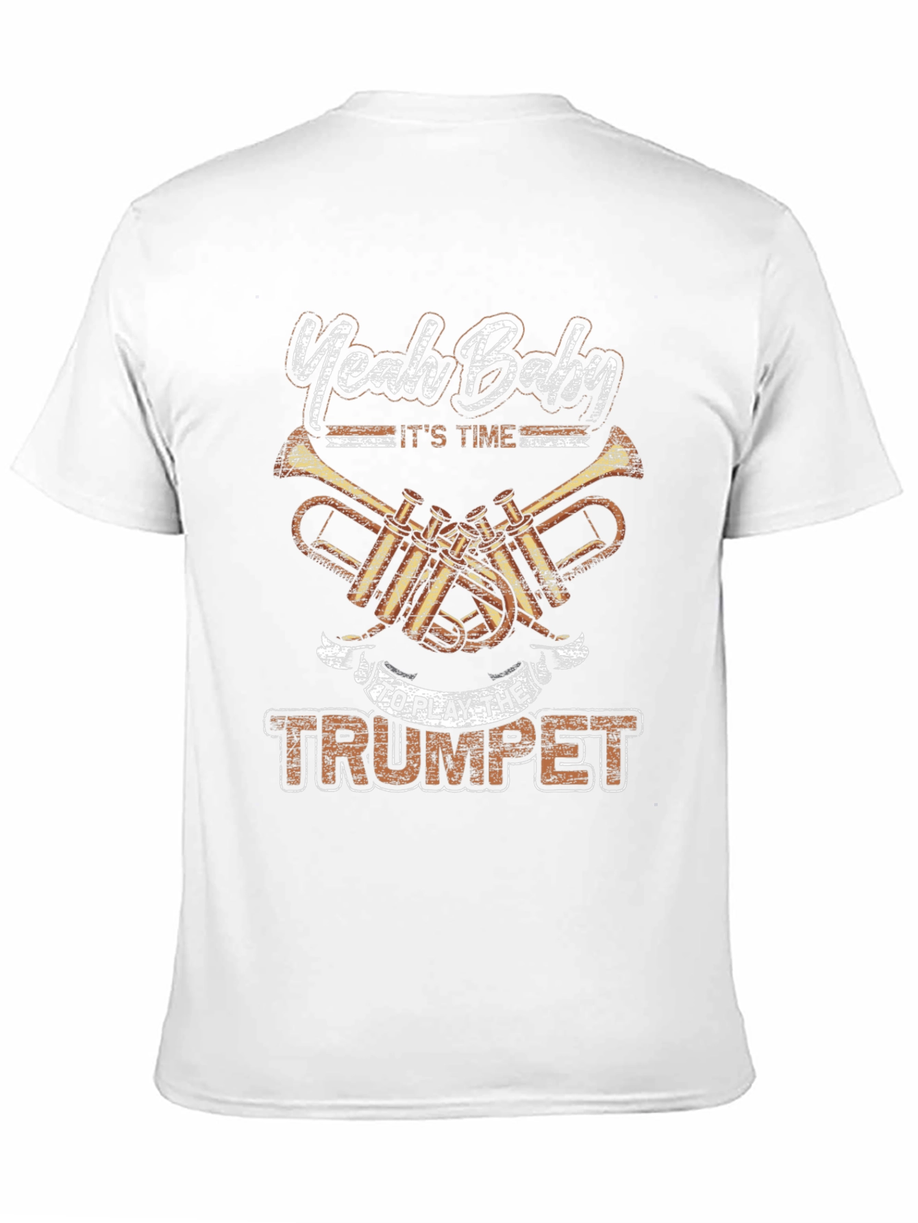 Yeah Baby Trumpet Player Black T-Shirt