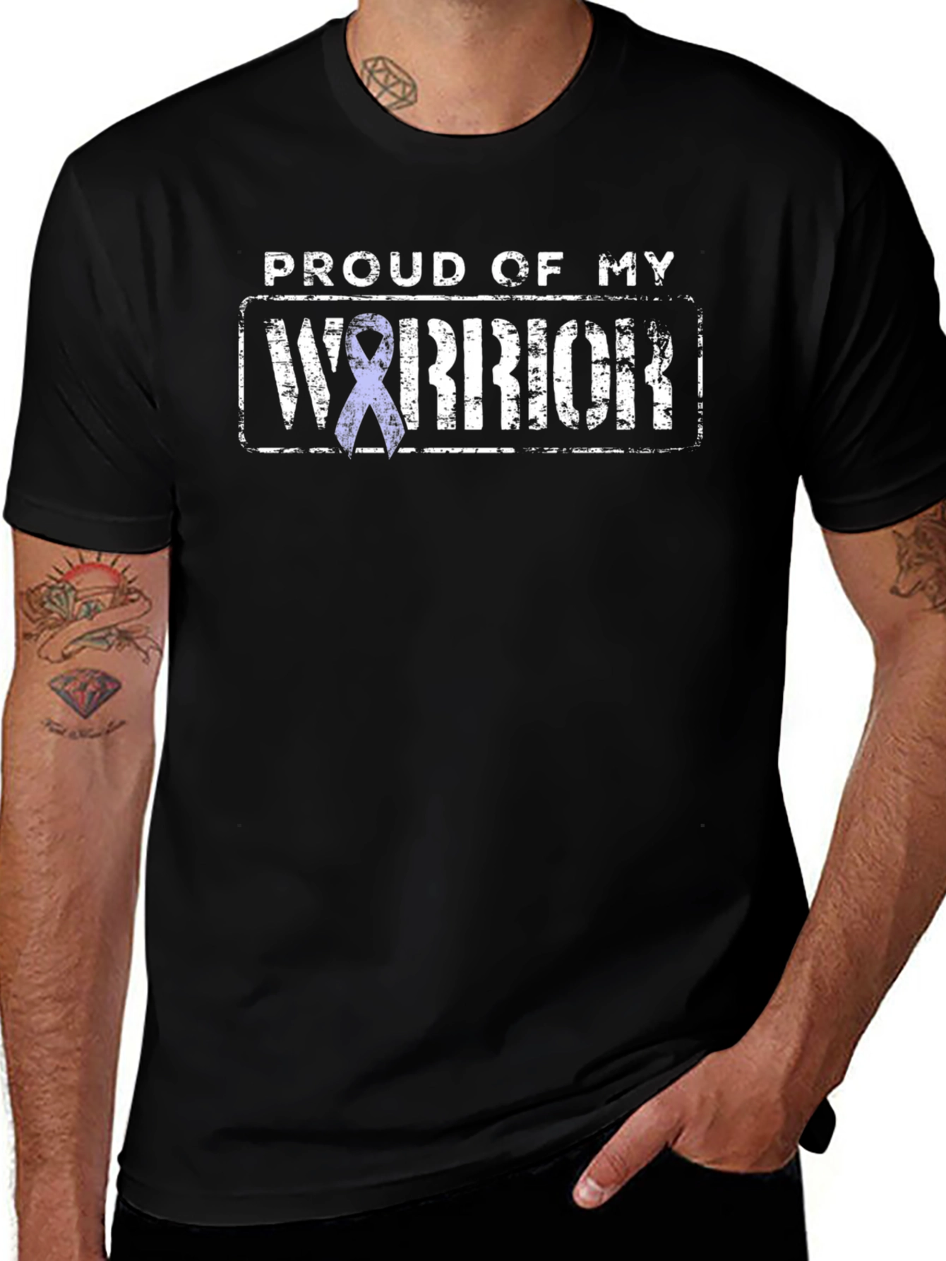 Proud Warrior Ribbon Graphic T-Shirt