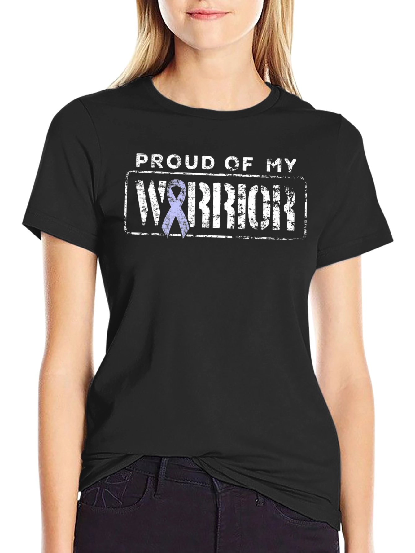 Proud Warrior Ribbon Graphic T-Shirt