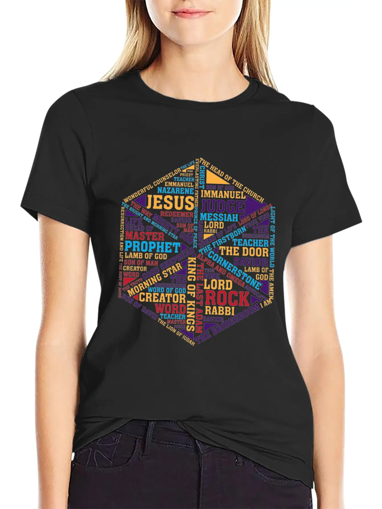 Sacred Glass Art Jesus Tee Stylish Everyday T-Shirt – Unisex Basic Cotton Tee