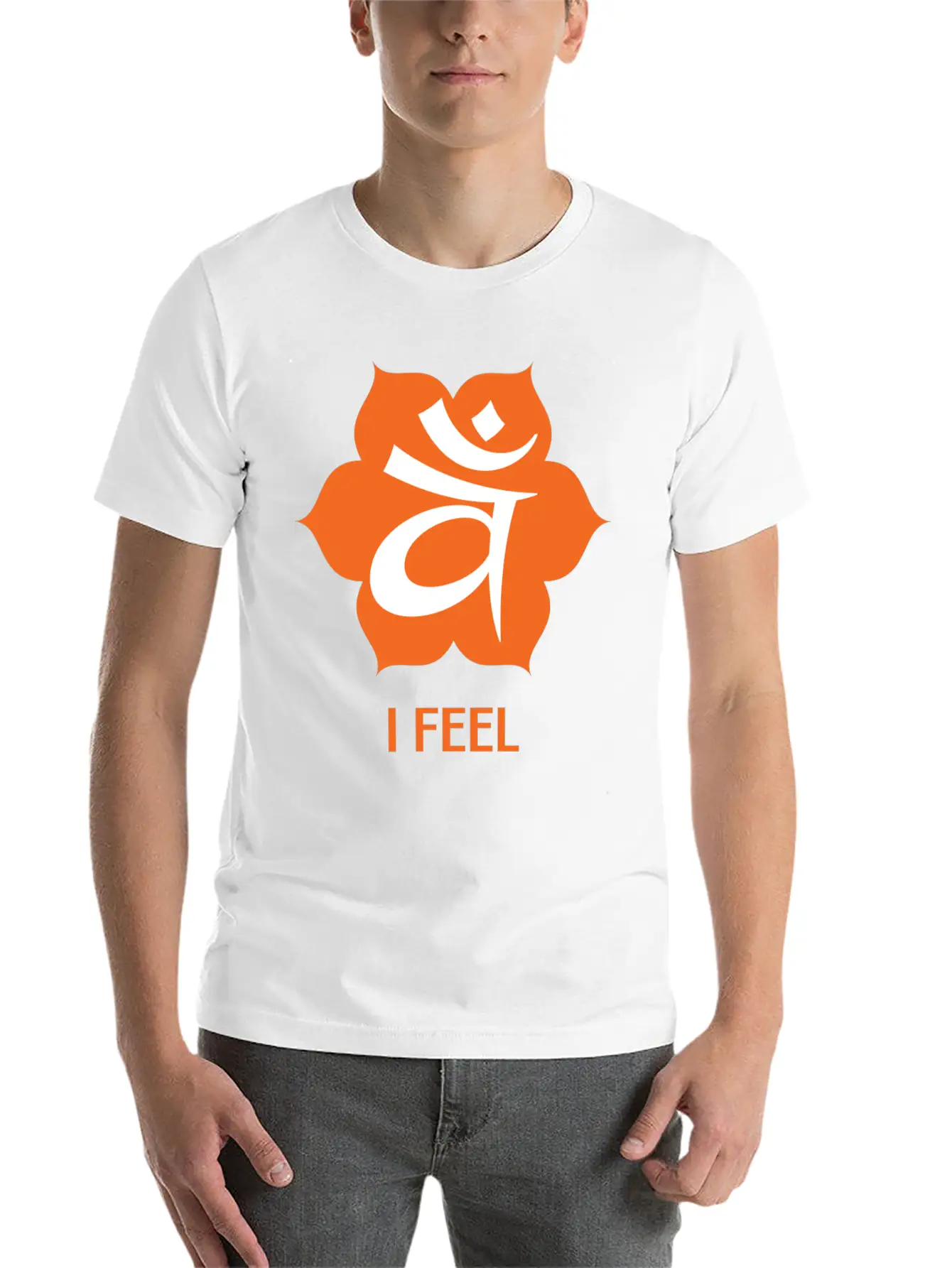 Sacred Orange Chakra - Svadhistana - I Feel Modern Fit Casual T-Shirt ��� Clean And Versatile Design