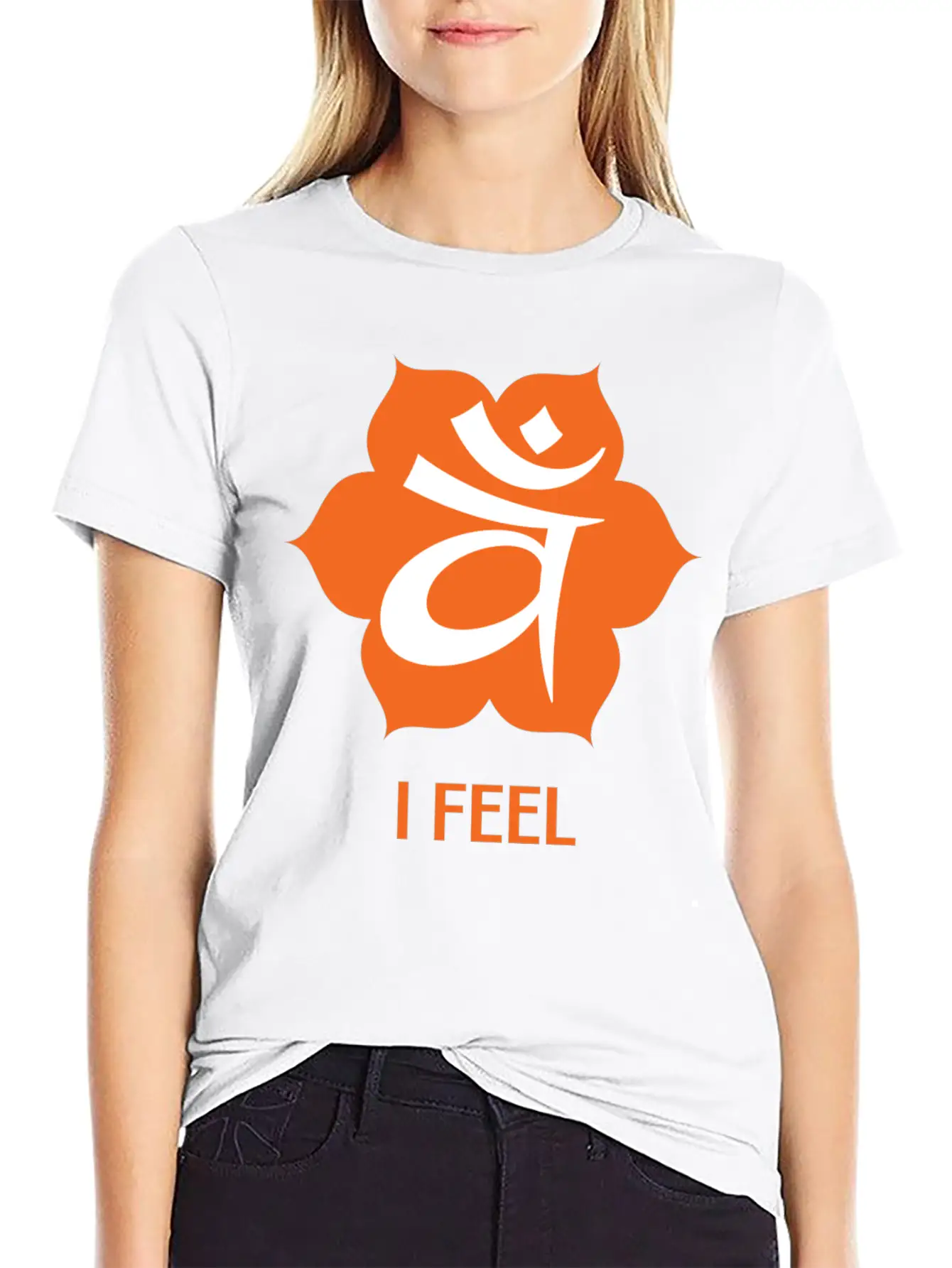 Sacred Orange Chakra - Svadhistana - I Feel Modern Fit Casual T-Shirt ��� Clean And Versatile Design