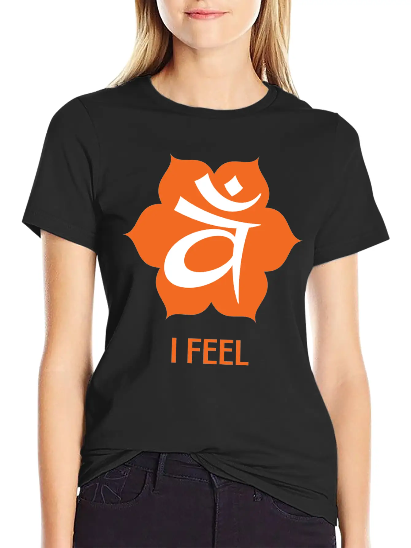 Sacred Orange Chakra - Svadhistana - I Feel Modern Fit Casual T-Shirt ��� Clean And Versatile Design