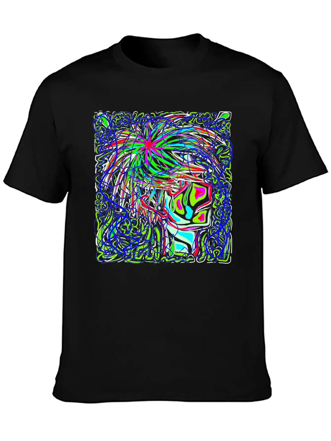 Sad Art Abstract Modern Fit Casual T-Shirt – Clean And Versatile Design