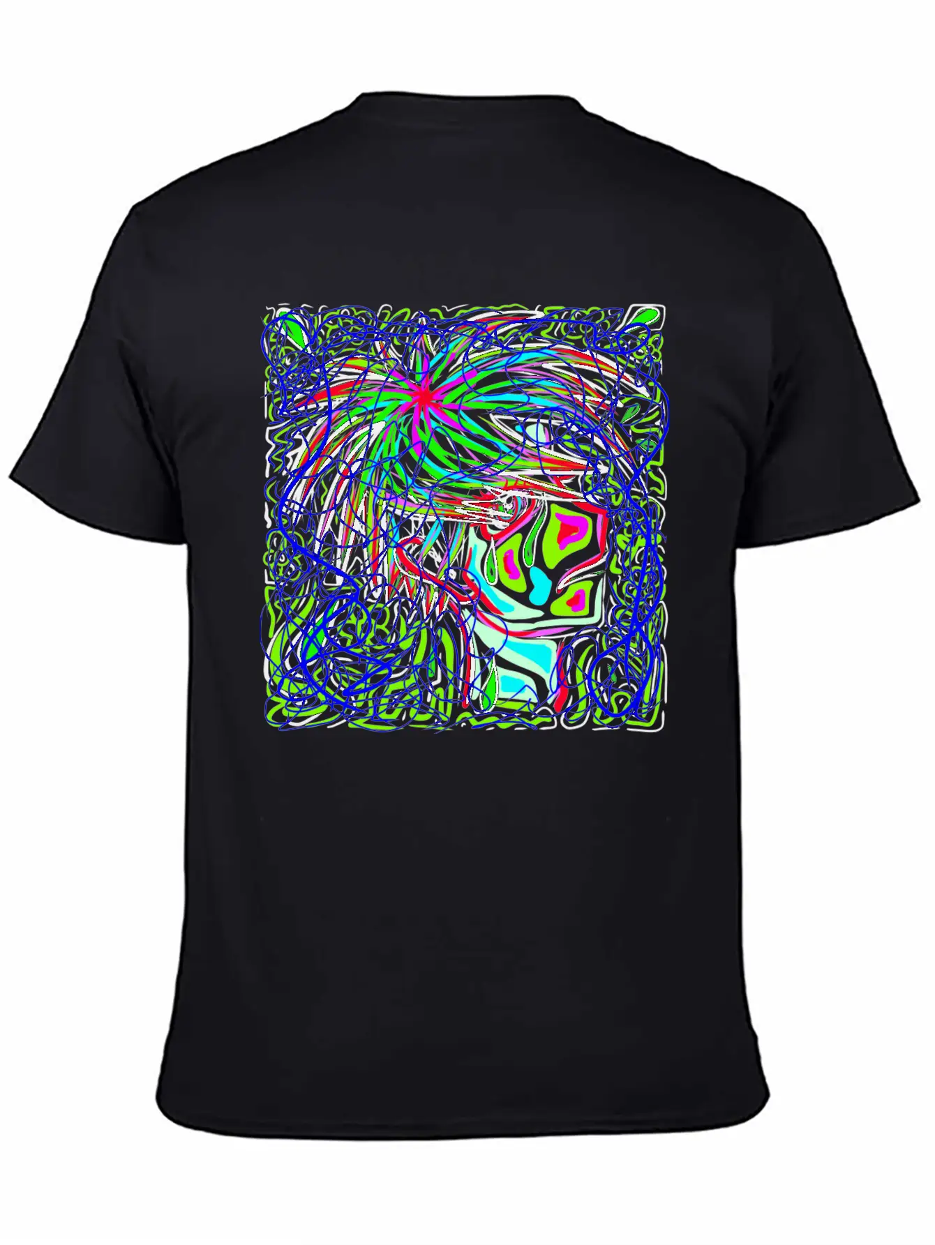 Sad Art Abstract Modern Fit Casual T-Shirt – Clean And Versatile Design
