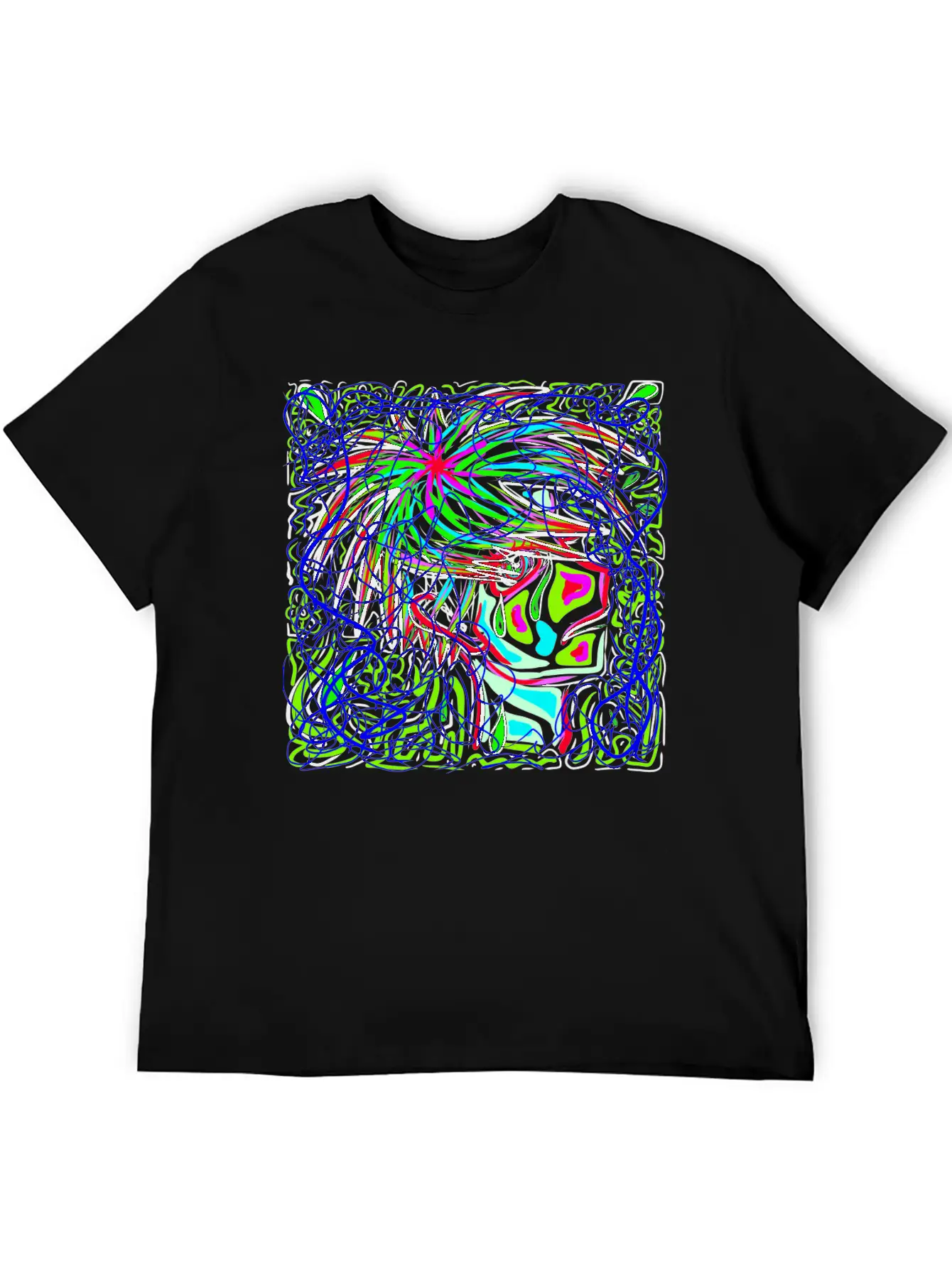 Sad Art Abstract Modern Fit Casual T-Shirt – Clean And Versatile Design