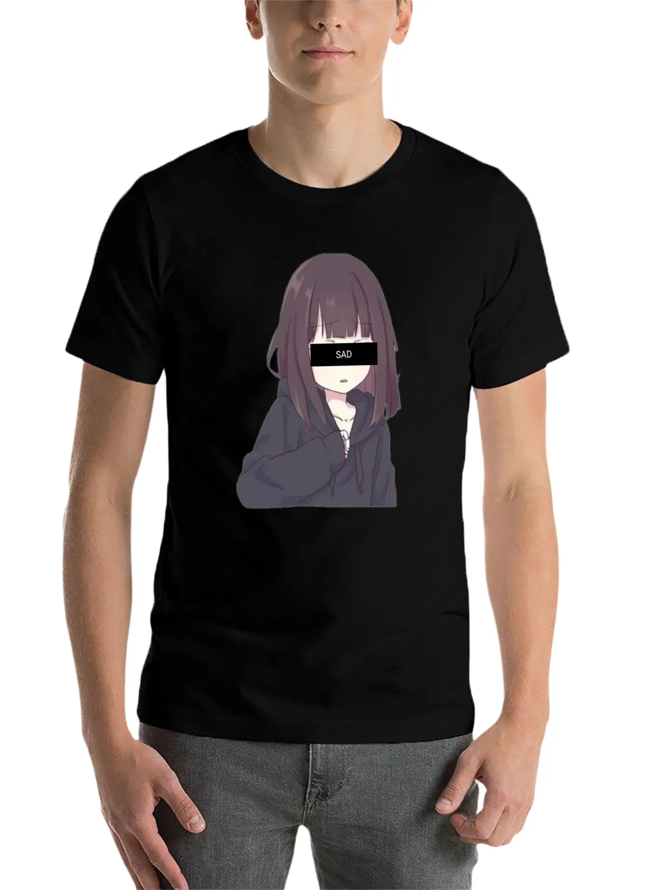 Sad Design Stylish Everyday T-Shirt – Unisex Basic Cotton Tee
