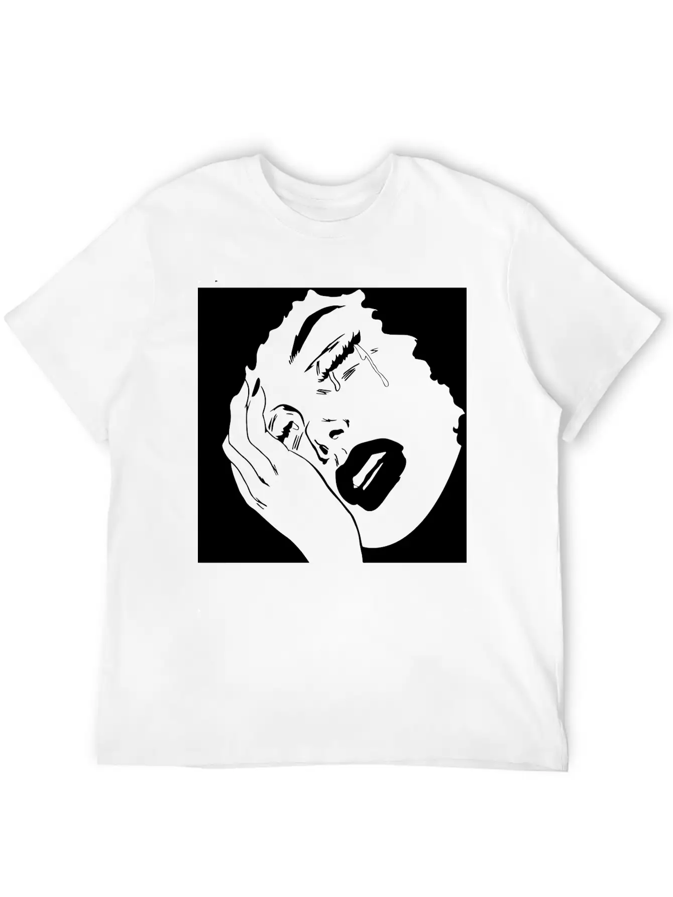 Sad Girl Unisex Casual T-Shirt ��� Clean Design For Daily Comfort