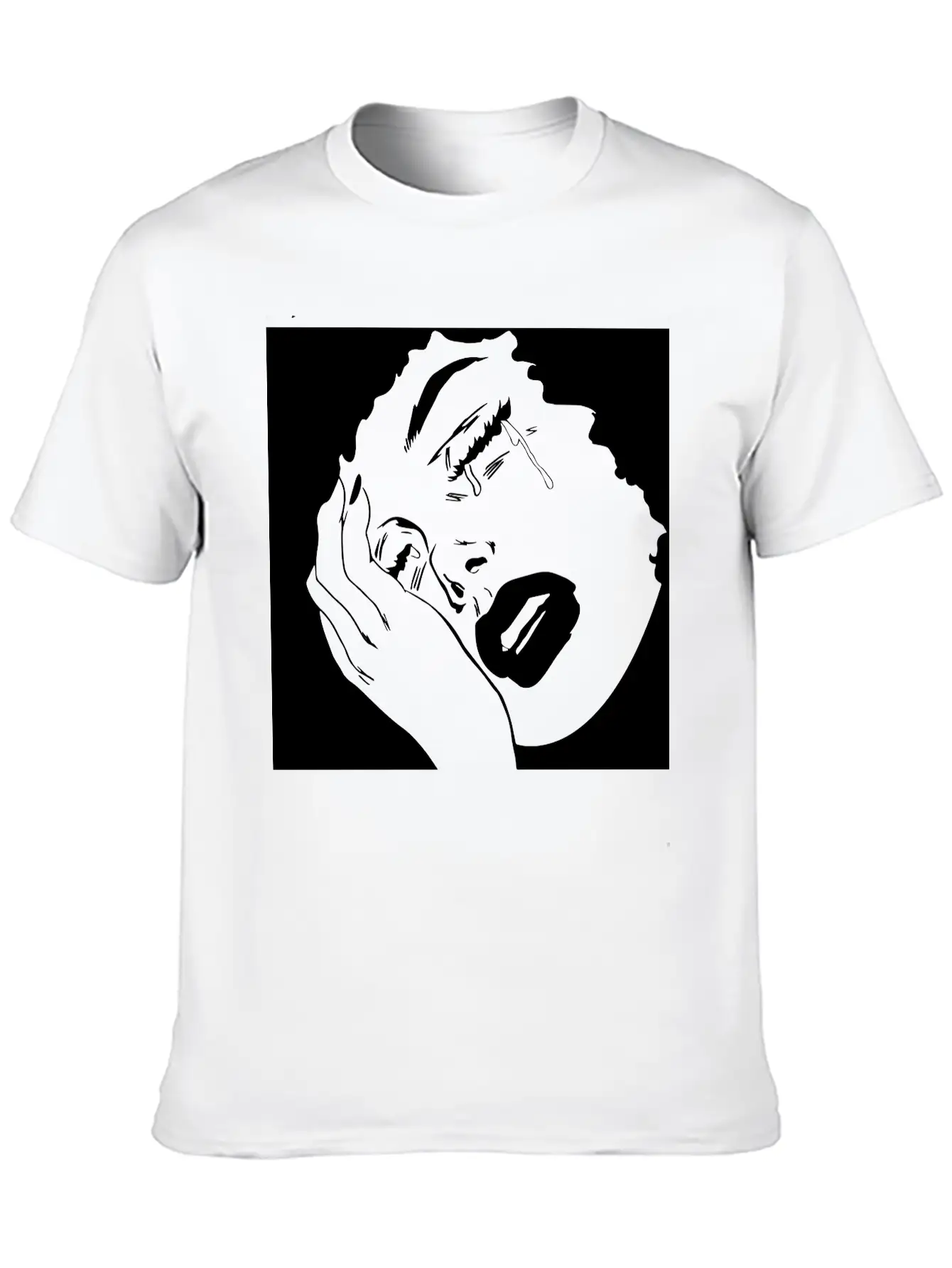 Sad Girl Unisex Casual T-Shirt ��� Clean Design For Daily Comfort