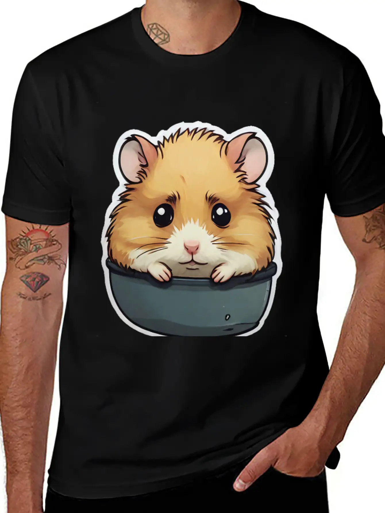 Sad Hamster Lightweight Cotton T-Shirt – Daily Comfort Graphic Shirt
