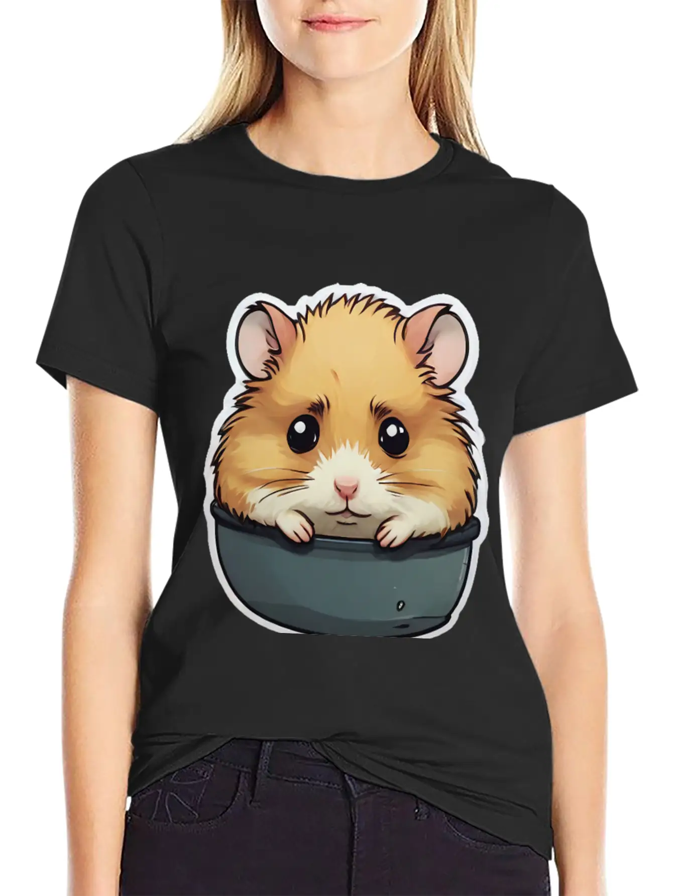 Sad Hamster Lightweight Cotton T-Shirt – Daily Comfort Graphic Shirt