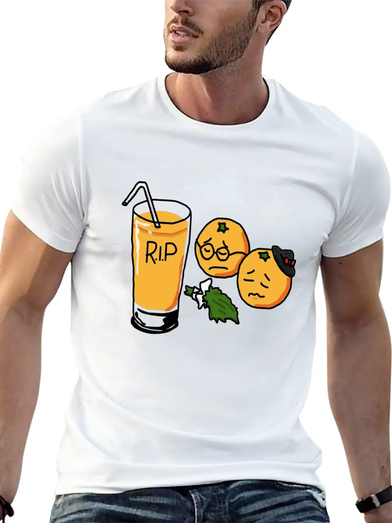 Sad Orange Relaxed Everyday Tee – Lightweight And Durable Cotton