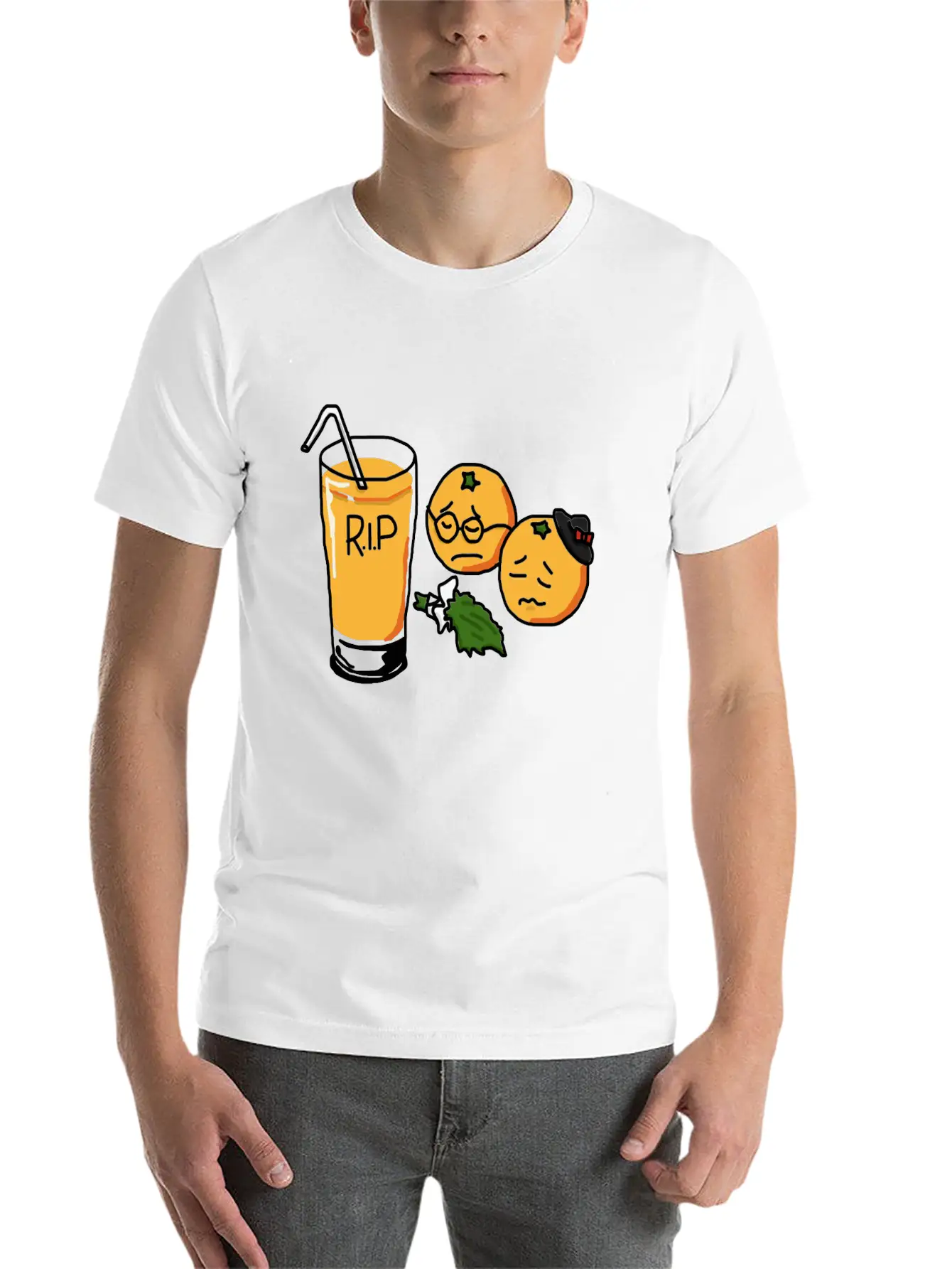Sad Orange Relaxed Everyday Tee – Lightweight And Durable Cotton