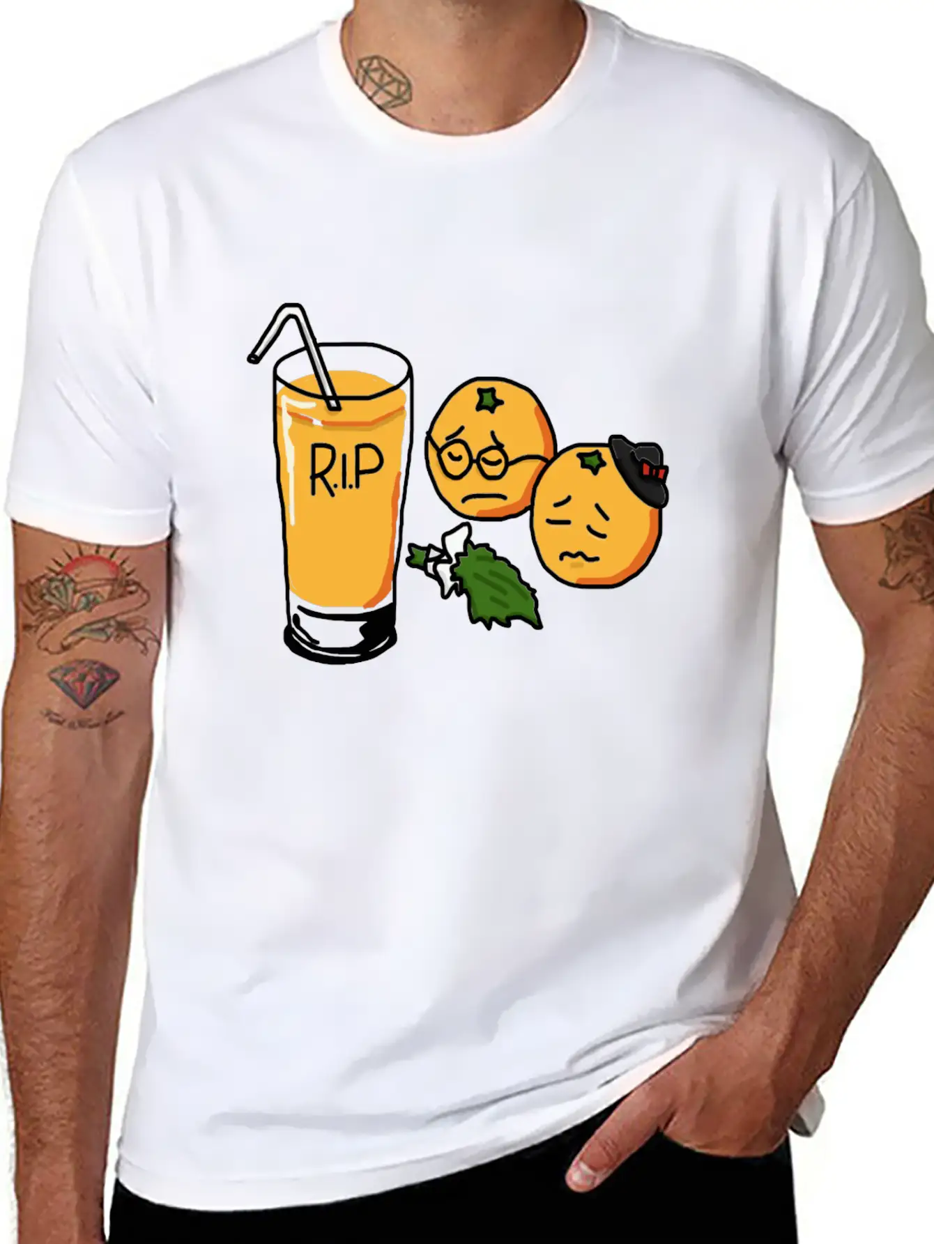 Sad Orange Relaxed Everyday Tee – Lightweight And Durable Cotton