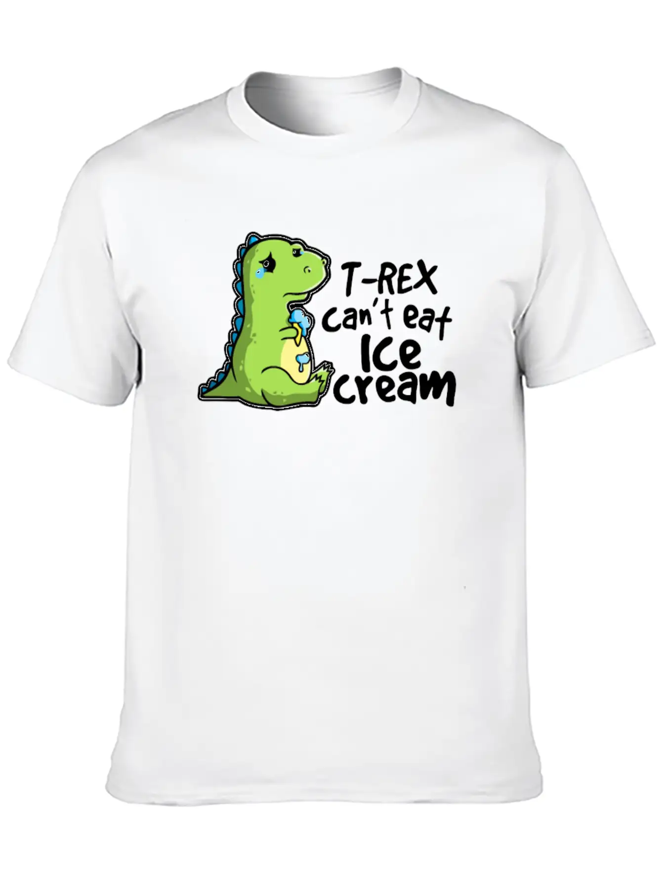 Sad T Rex Modern Fit Casual T-Shirt – Clean And Versatile Design