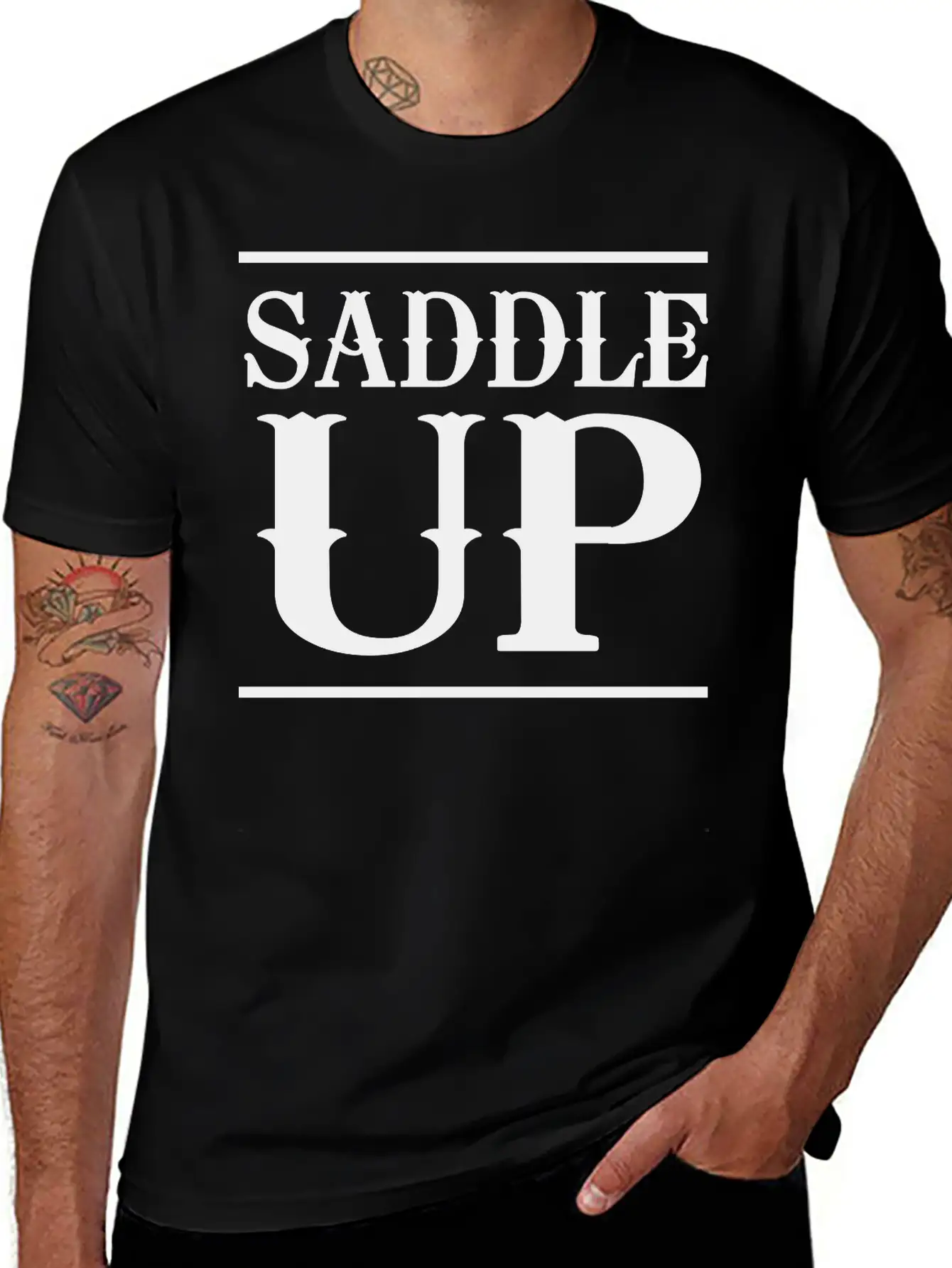 Saddle Up Basic Graphic T-Shirt – Daily Comfort In Soft Cotton