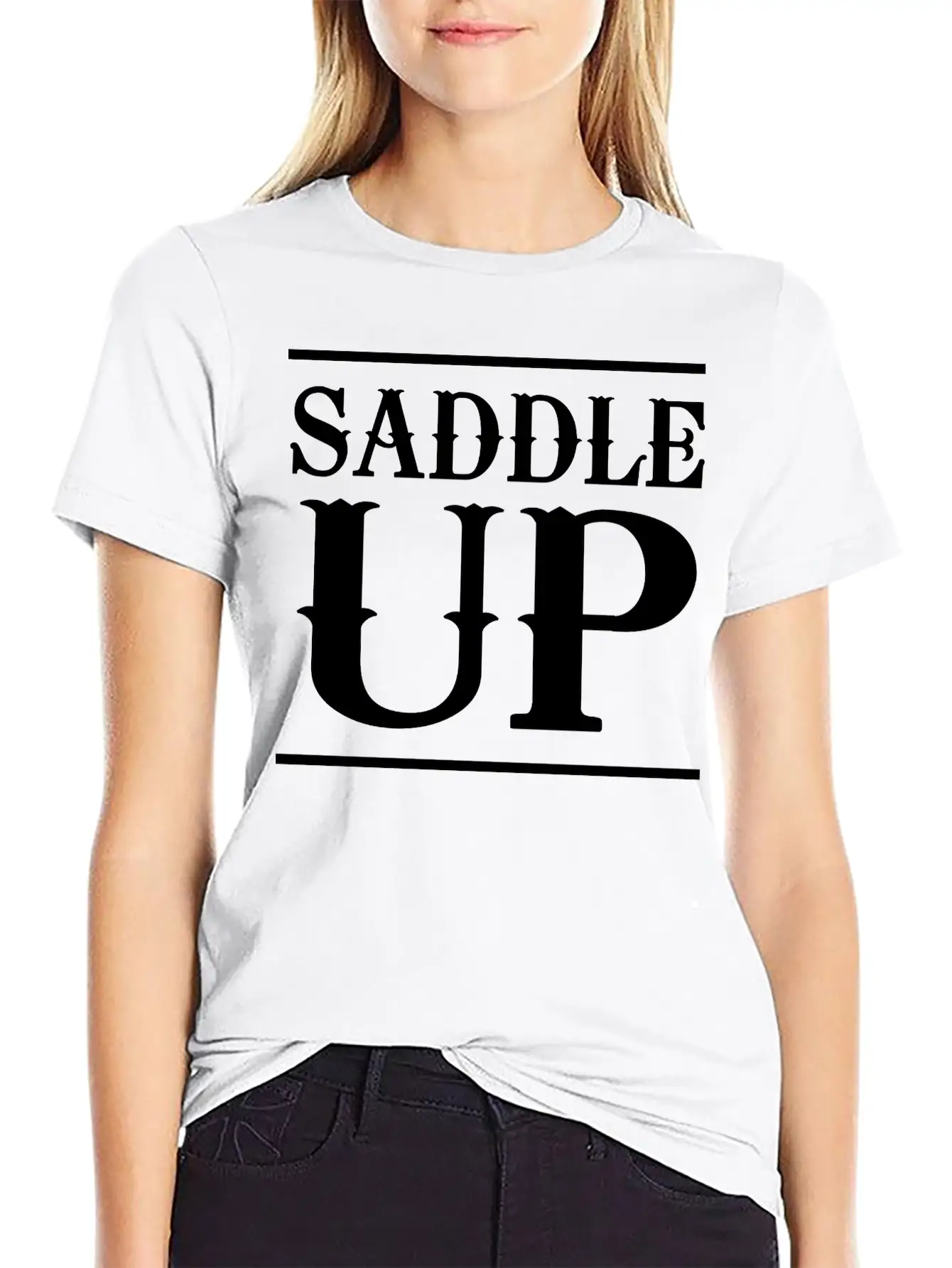 Saddle Up Basic Graphic T-Shirt – Daily Comfort In Soft Cotton