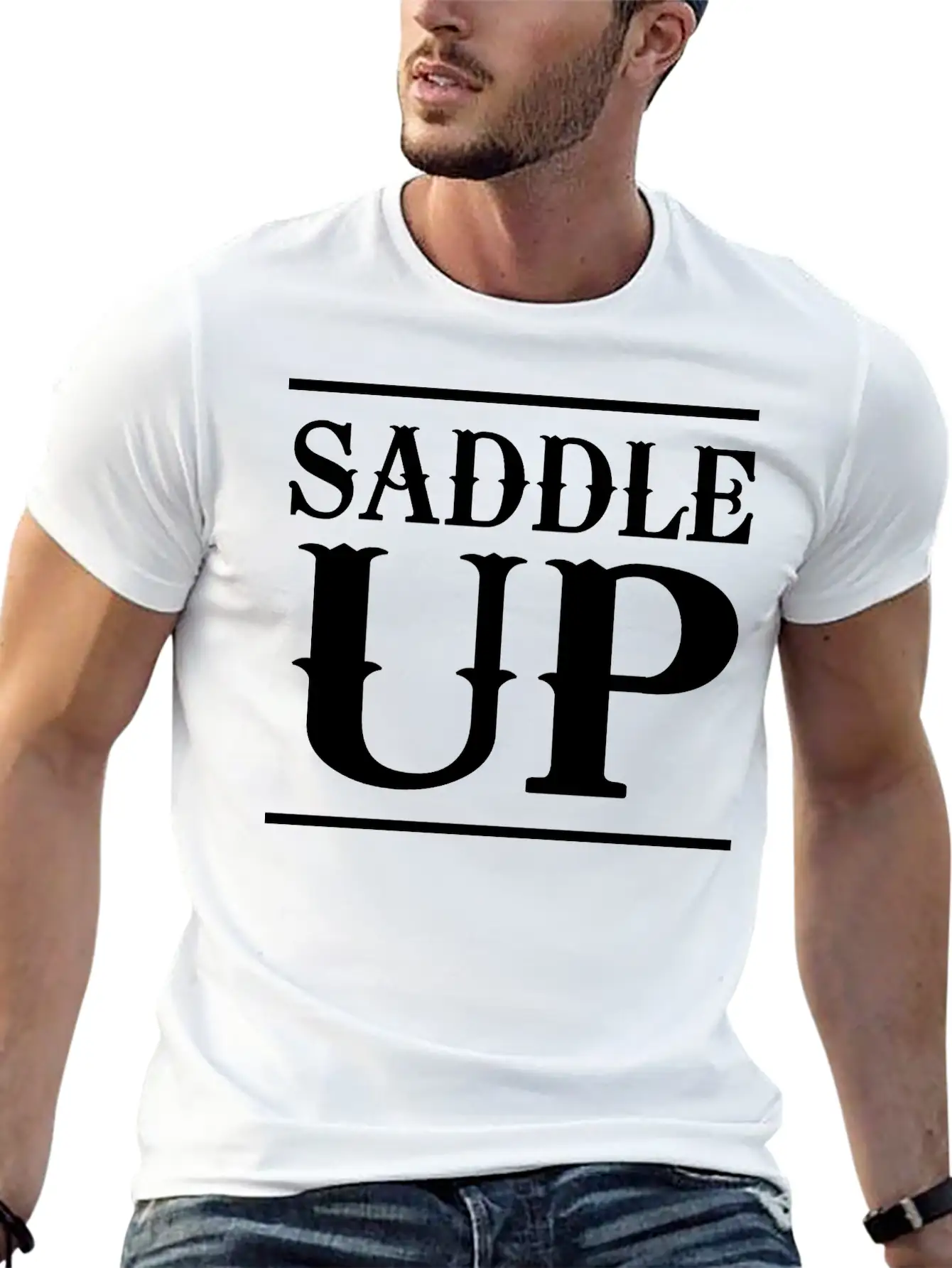 Saddle Up Basic Graphic T-Shirt – Daily Comfort In Soft Cotton