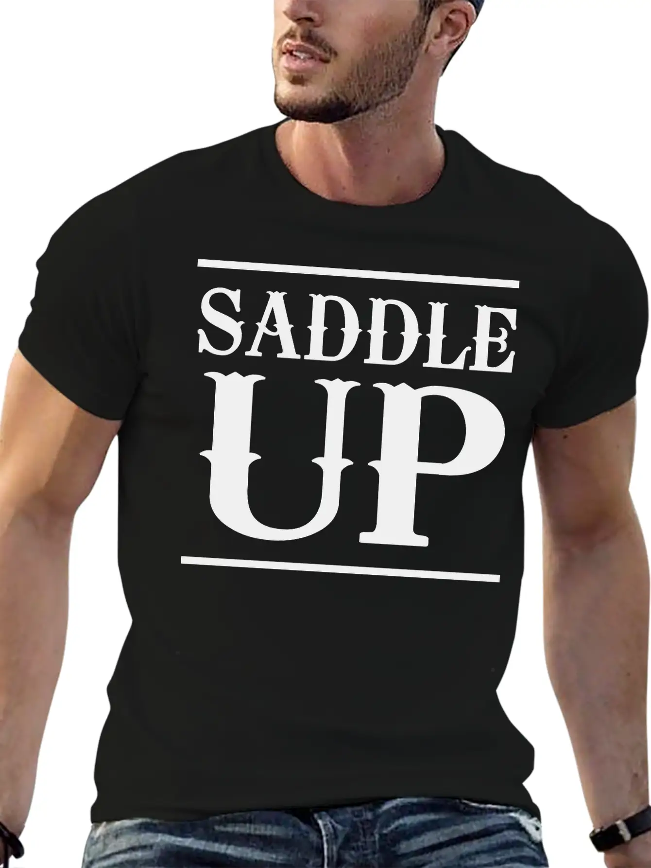 Saddle Up Basic Graphic T-Shirt – Daily Comfort In Soft Cotton