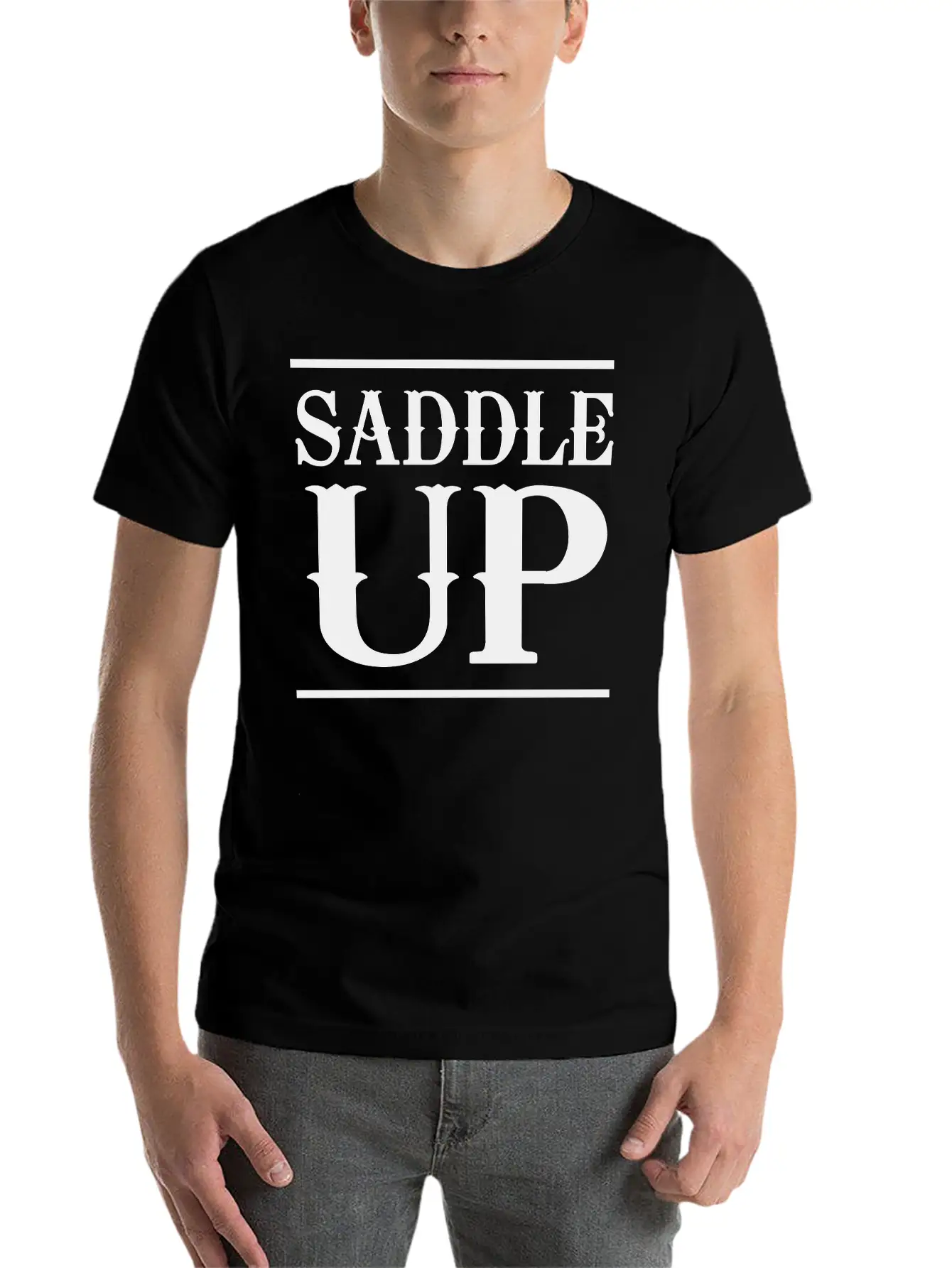 Saddle Up Basic Graphic T-Shirt – Daily Comfort In Soft Cotton