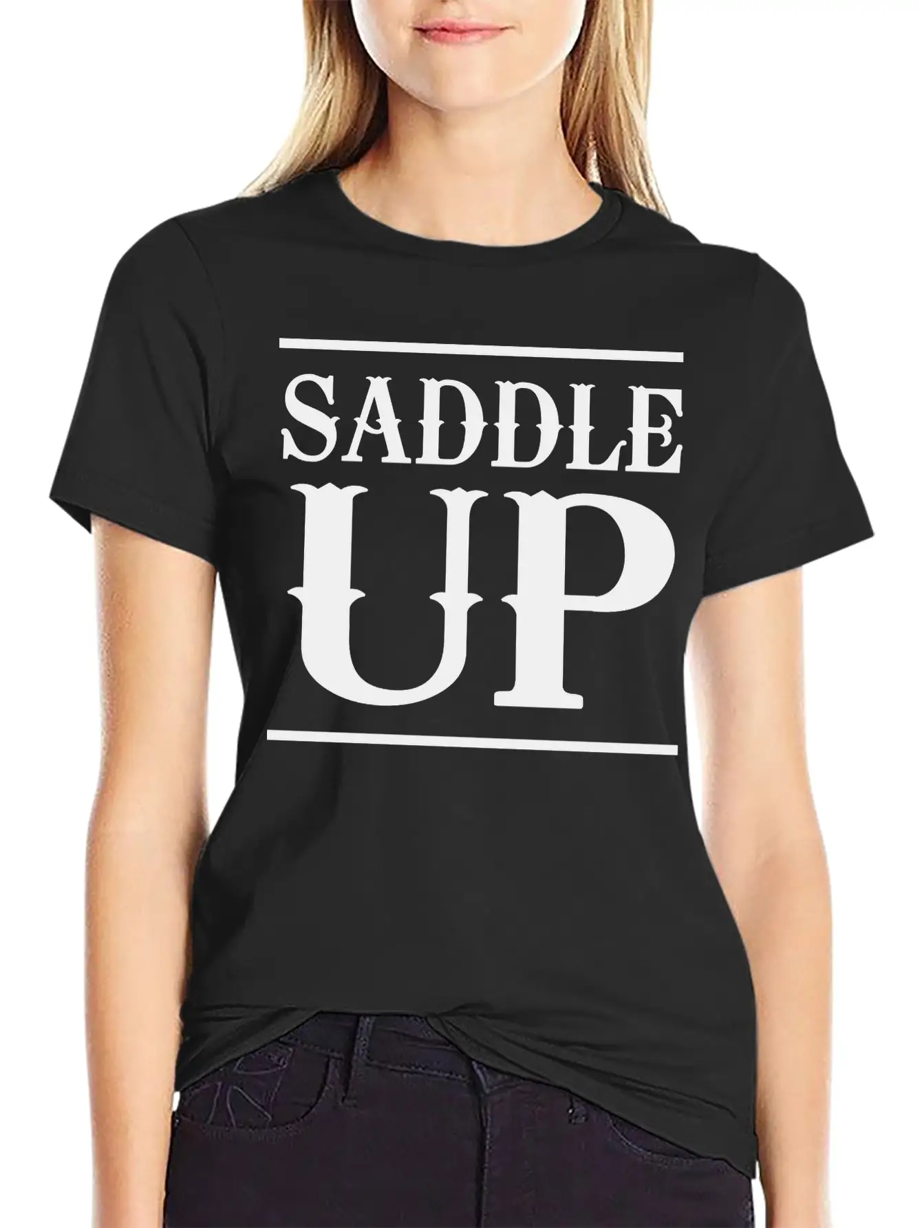 Saddle Up Basic Graphic T-Shirt – Daily Comfort In Soft Cotton