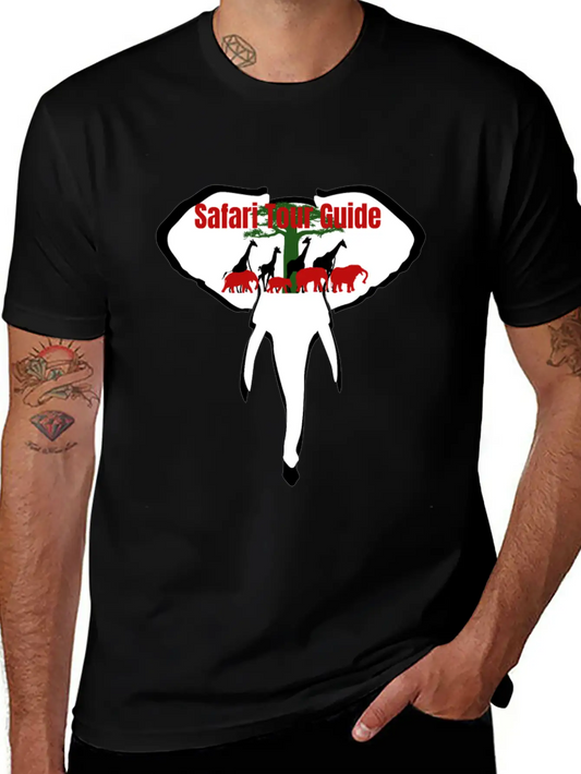 Safari Tour Guide Unisex Casual T-Shirt – Clean Design For Daily Comfort