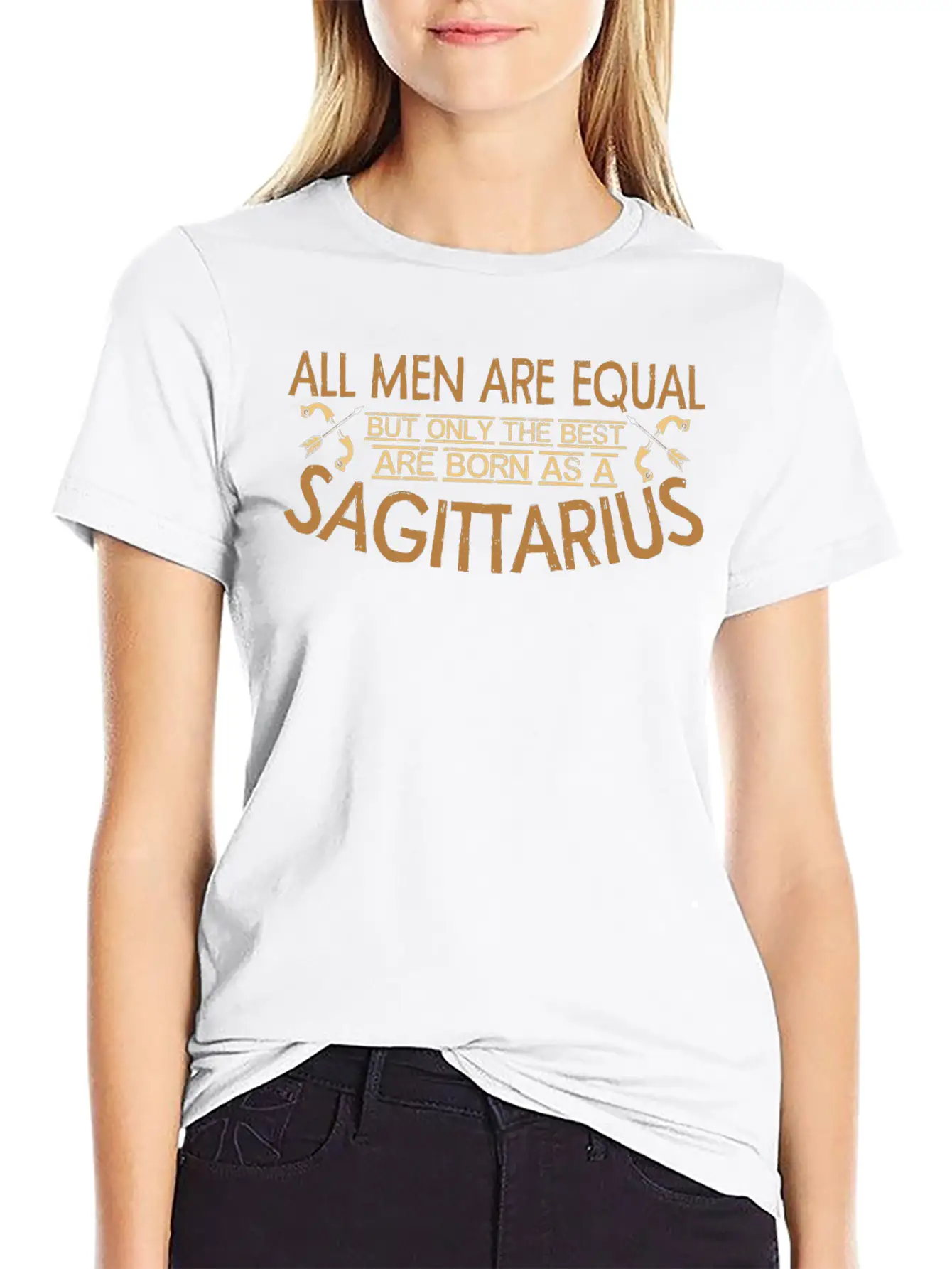 Sagittarius Men Zodiac Sun Archer Arrow Astrology Unisex Casual T-Shirt – Clean Design For Daily Comfort