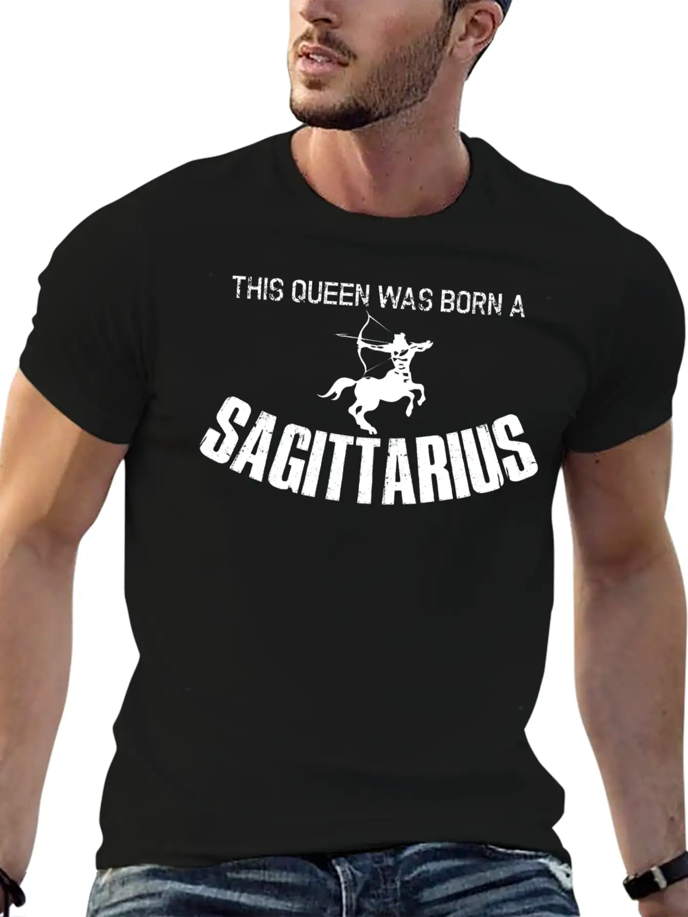 Sagittarius Queen Sun Moon Astrology Fire Archer Comfortable Minimalist Graphic Tee – Summer Style Essential