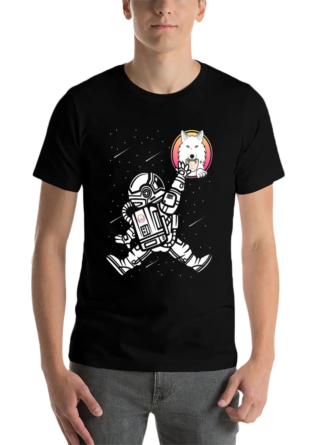 Saitama Inu Coin Space Man Astronaut Jump Token Unisex Casual T-Shirt – Clean Design For Daily Comfort