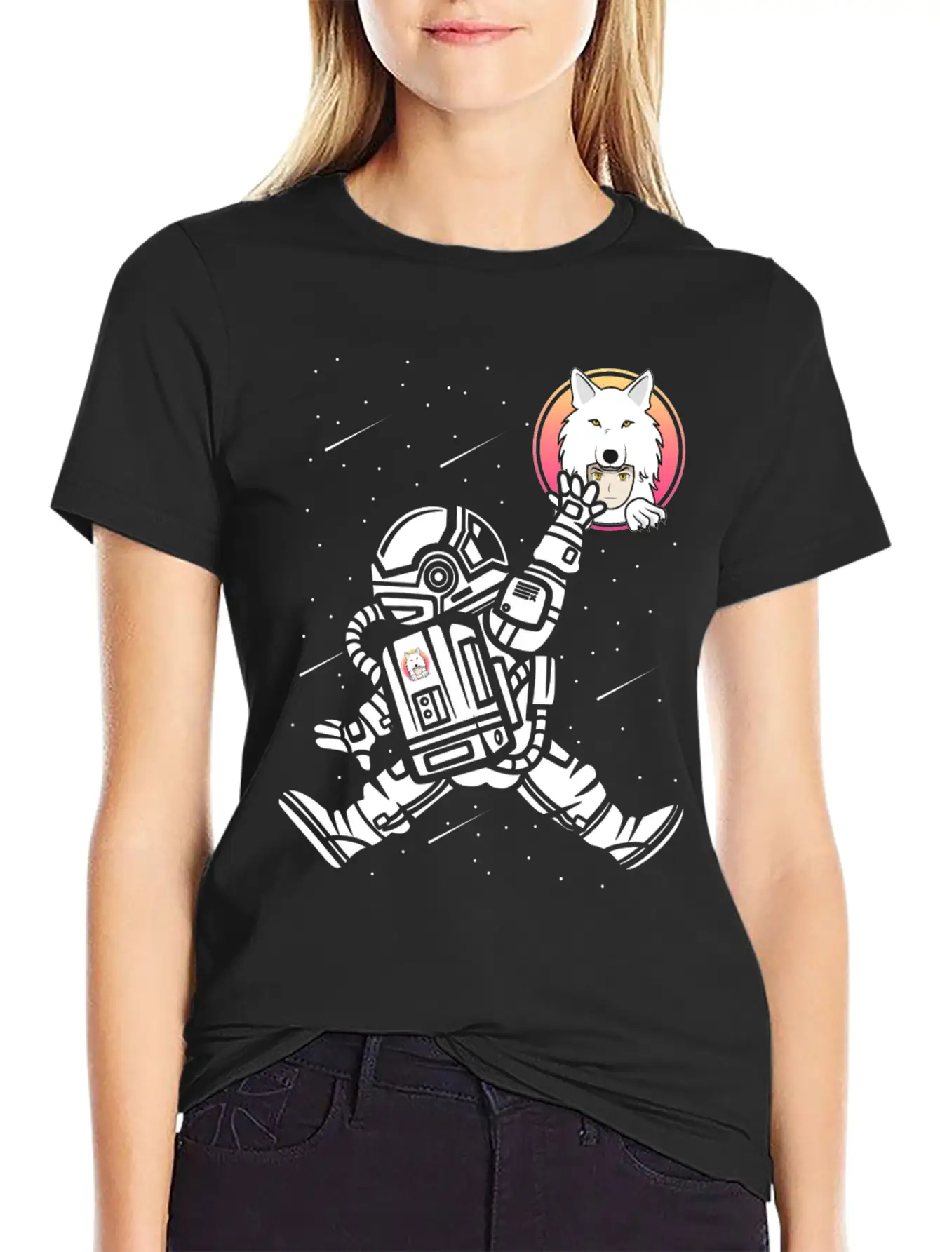 Saitama Inu Coin Space Man Astronaut Jump Token Unisex Casual T-Shirt – Clean Design For Daily Comfort