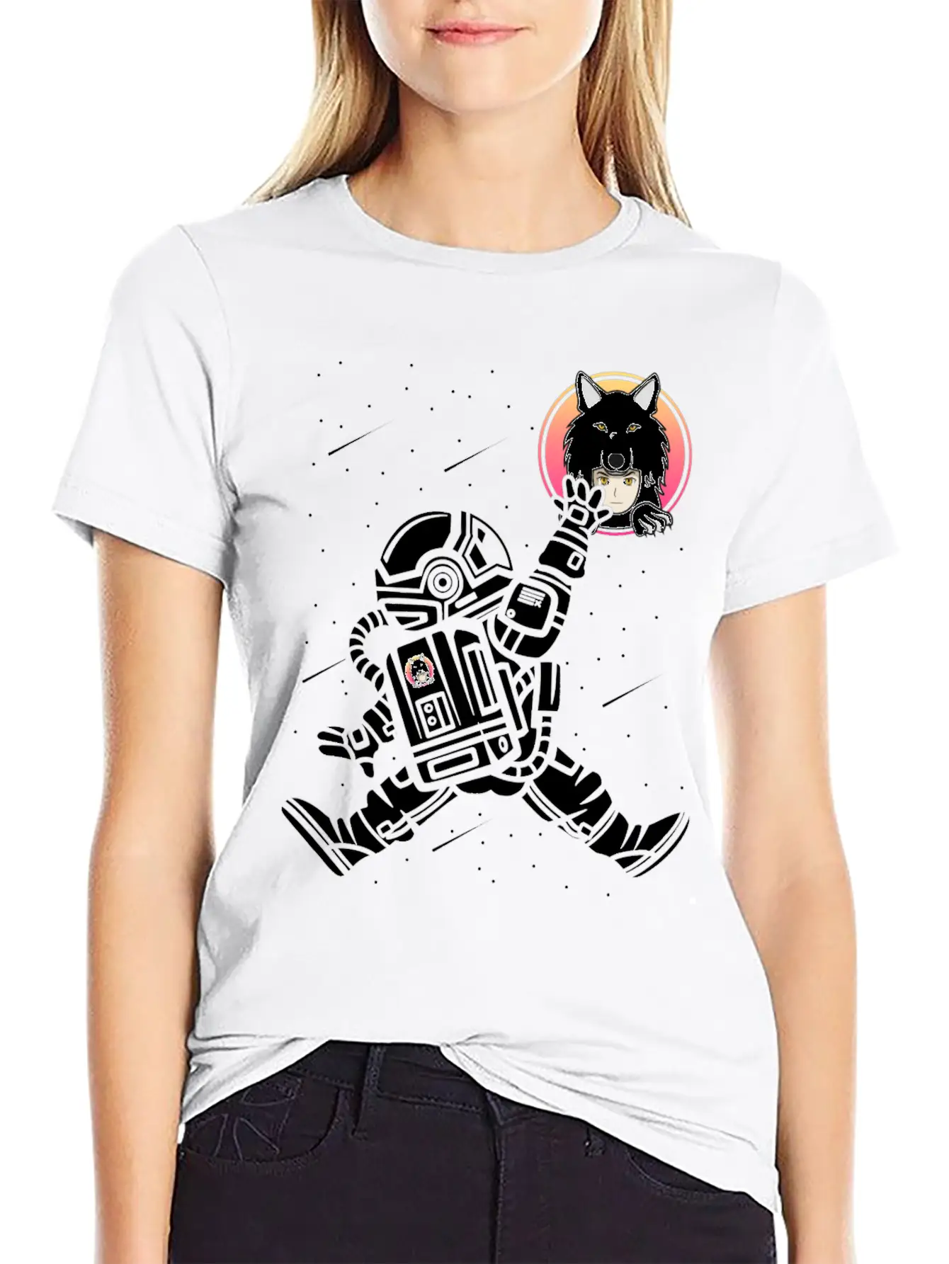 Saitama Inu Coin Space Man Astronaut Jump Token Unisex Casual T-Shirt – Clean Design For Daily Comfort