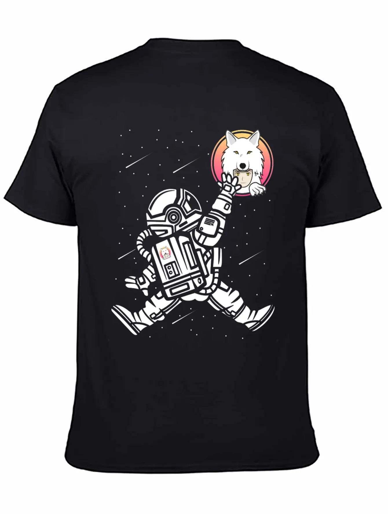Saitama Inu Coin Space Man Astronaut Jump Token Unisex Casual T-Shirt – Clean Design For Daily Comfort