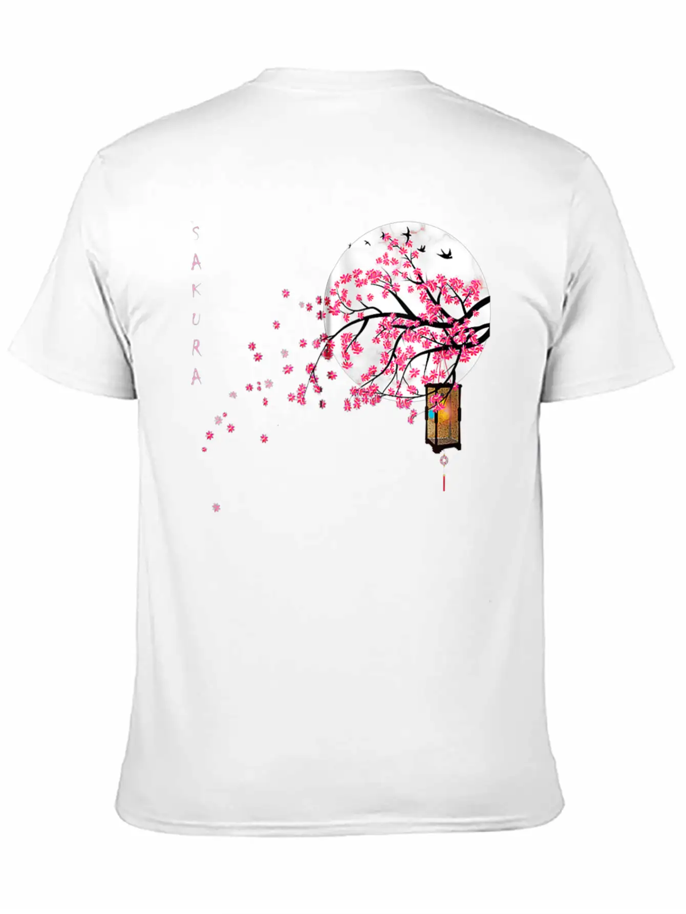 Sakura Cherry Blossom Japanese Graphical Art Comfortable Minimalist Graphic Tee – Summer Style Essential