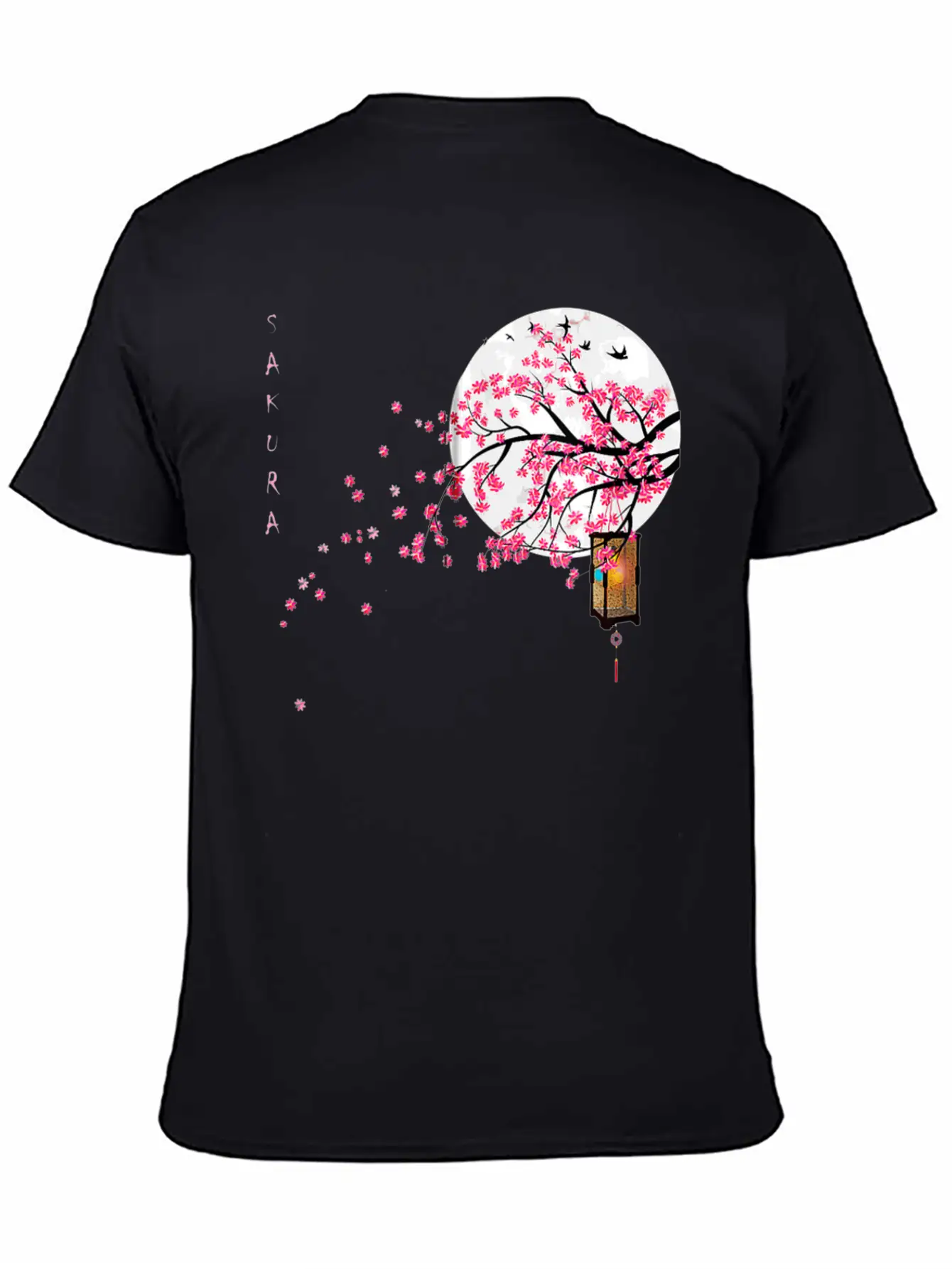 Sakura Cherry Blossom Japanese Graphical Art Comfortable Minimalist Graphic Tee – Summer Style Essential