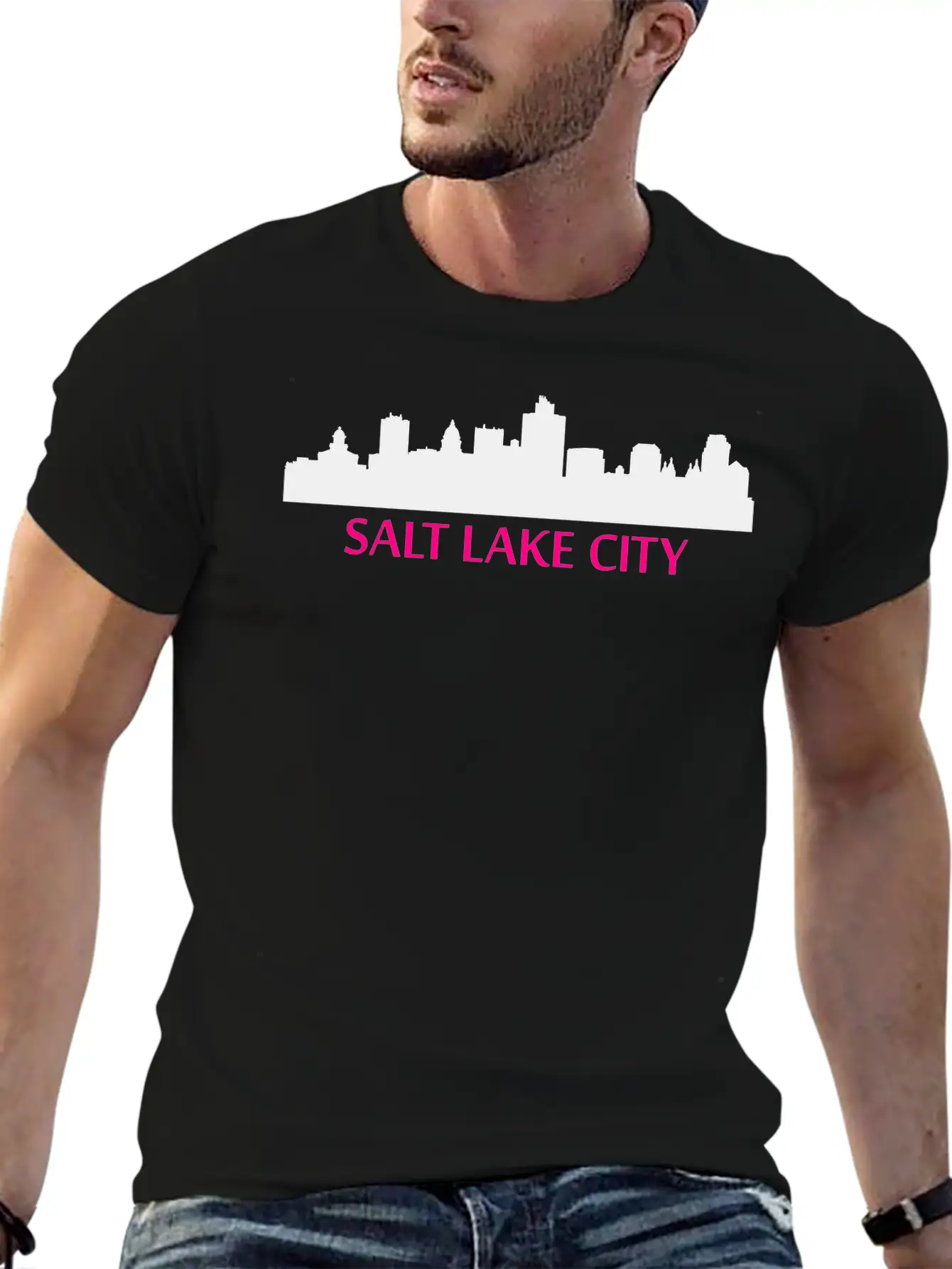 Salt Lake City, Utah Modern Fit Casual T-Shirt – Clean And Versatile Design
