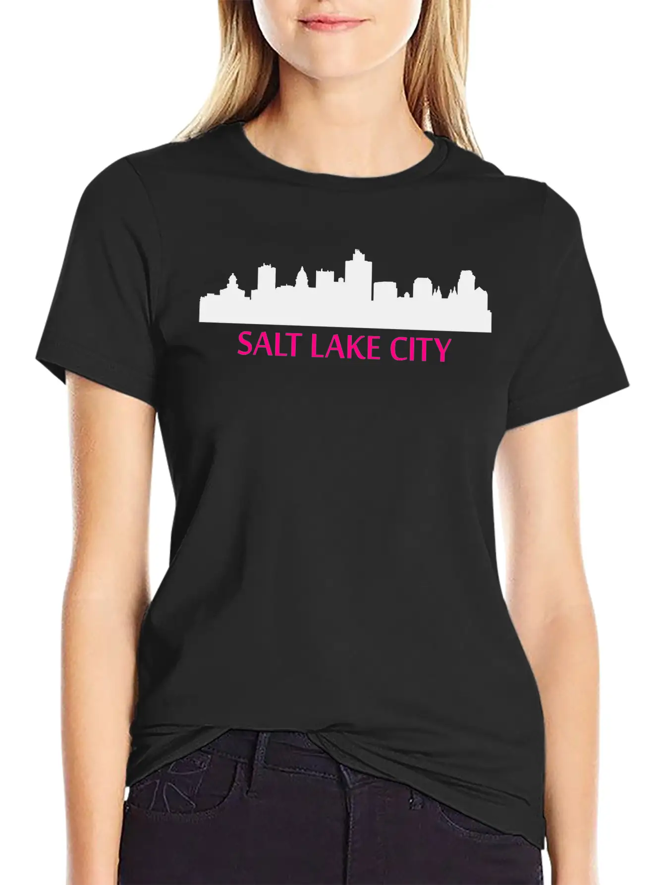 Salt Lake City, Utah Modern Fit Casual T-Shirt – Clean And Versatile Design