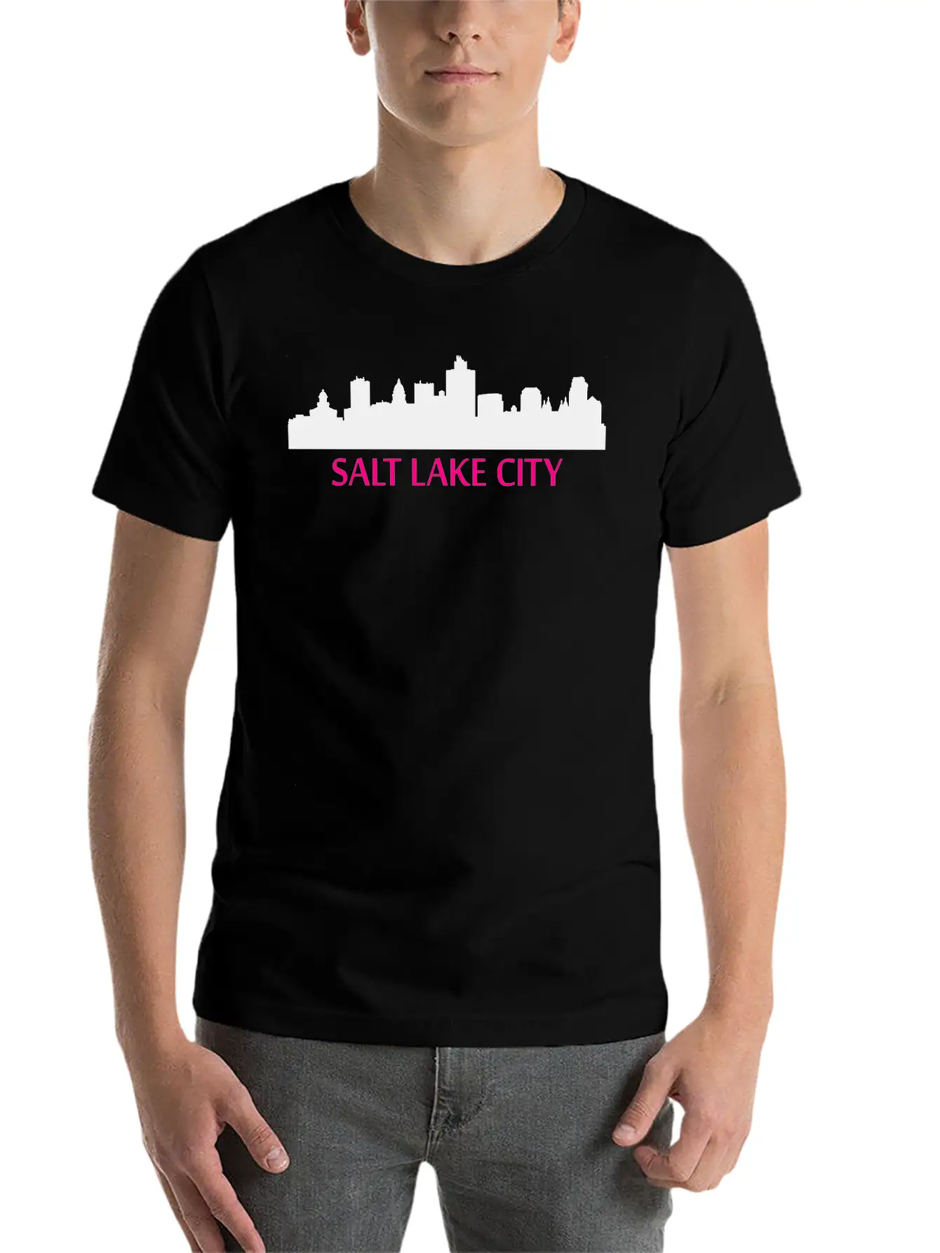 Salt Lake City, Utah Modern Fit Casual T-Shirt – Clean And Versatile Design