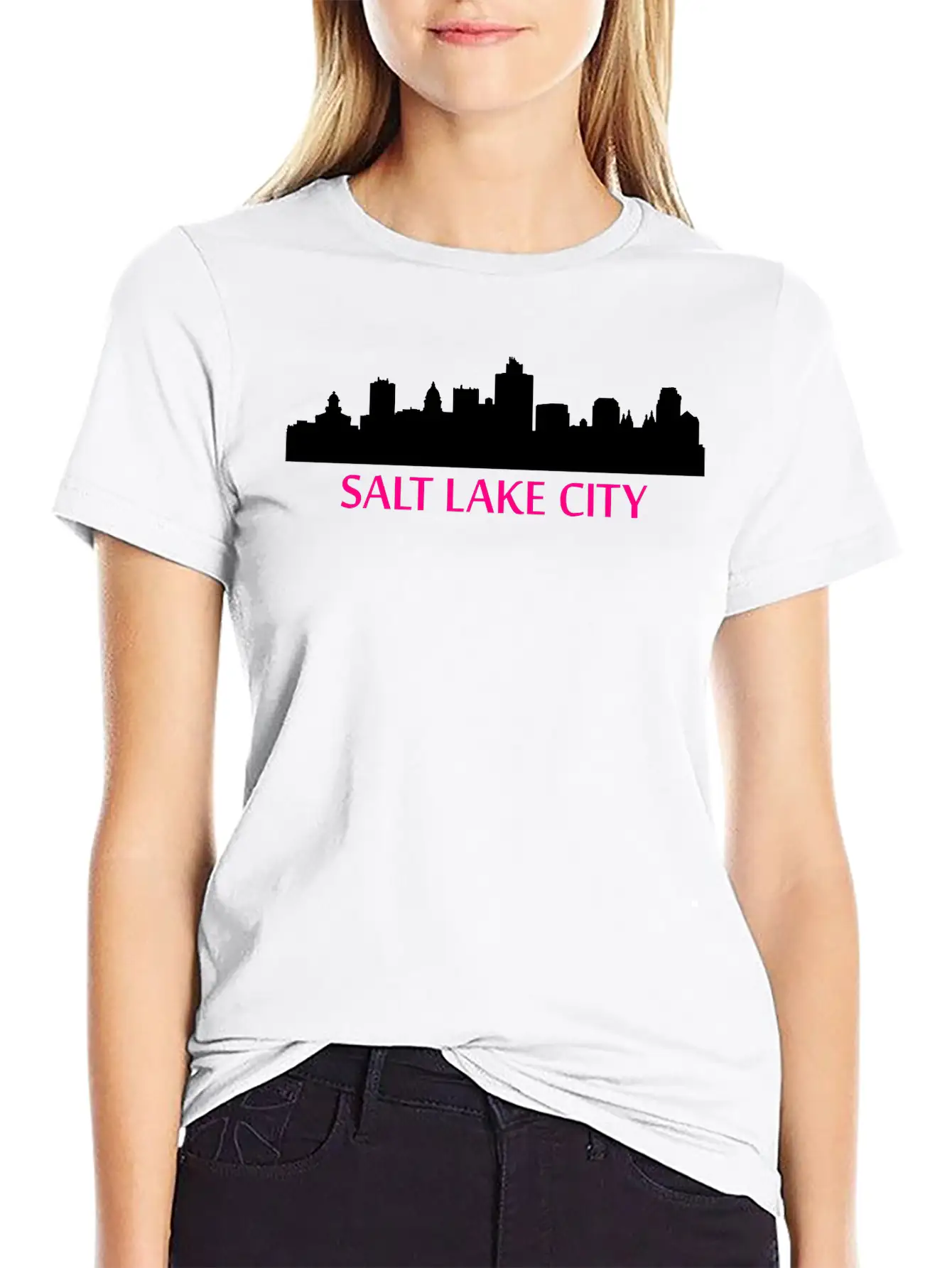 Salt Lake City, Utah Modern Fit Casual T-Shirt – Clean And Versatile Design