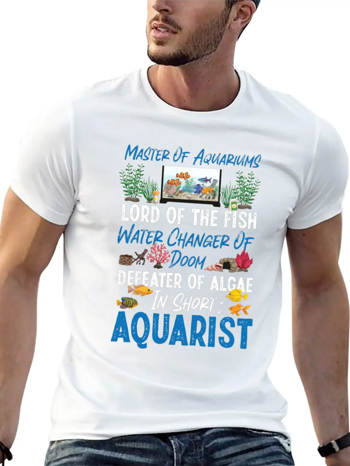 Saltwater Aquarium Master Of Unisex Casual T-Shirt – Clean Design For Daily Comfort