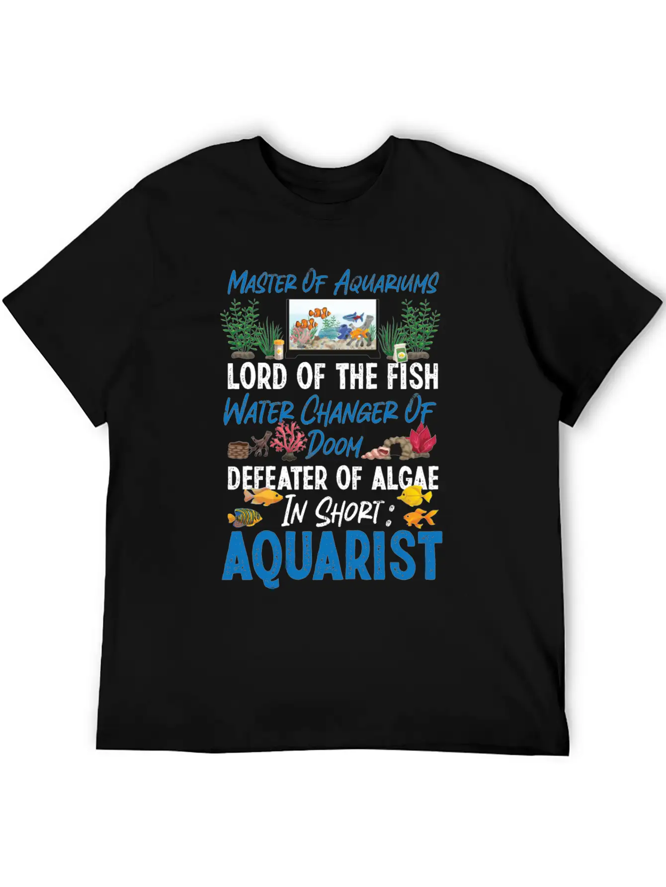 Saltwater Aquarium Master Of Unisex Casual T-Shirt – Clean Design For Daily Comfort